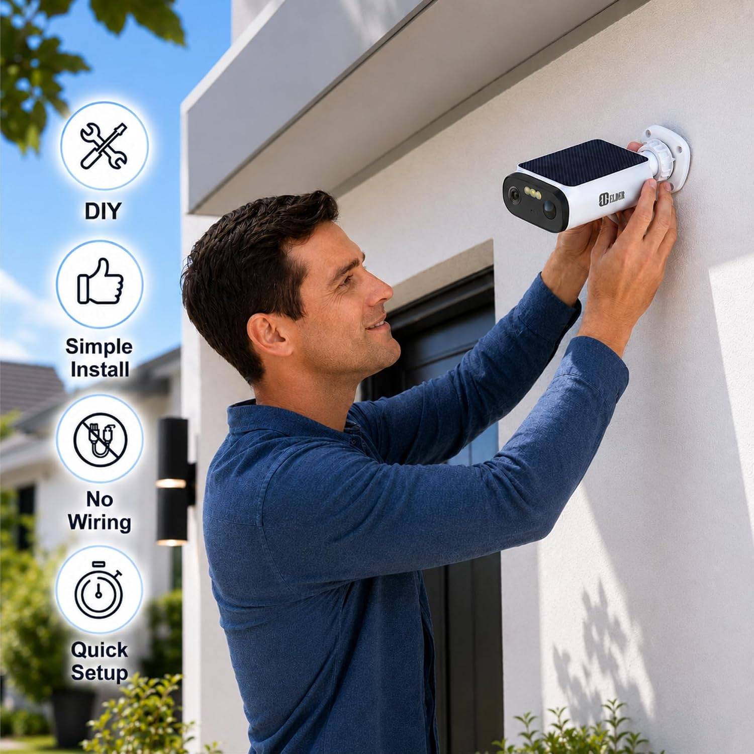 3K Solar Security Camera Wireless - photo 2
