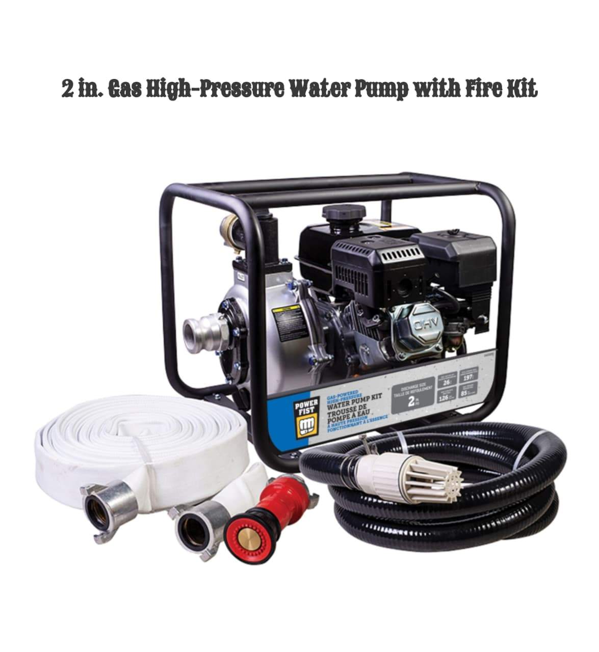 2-Inch Gas Water Pump with Fire Kit - photo 5