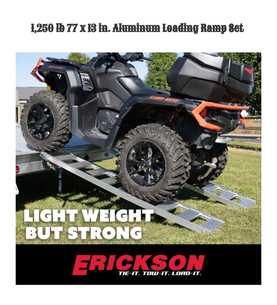 1250 lb Aluminum Loading Ramps 77x13 - photo 2