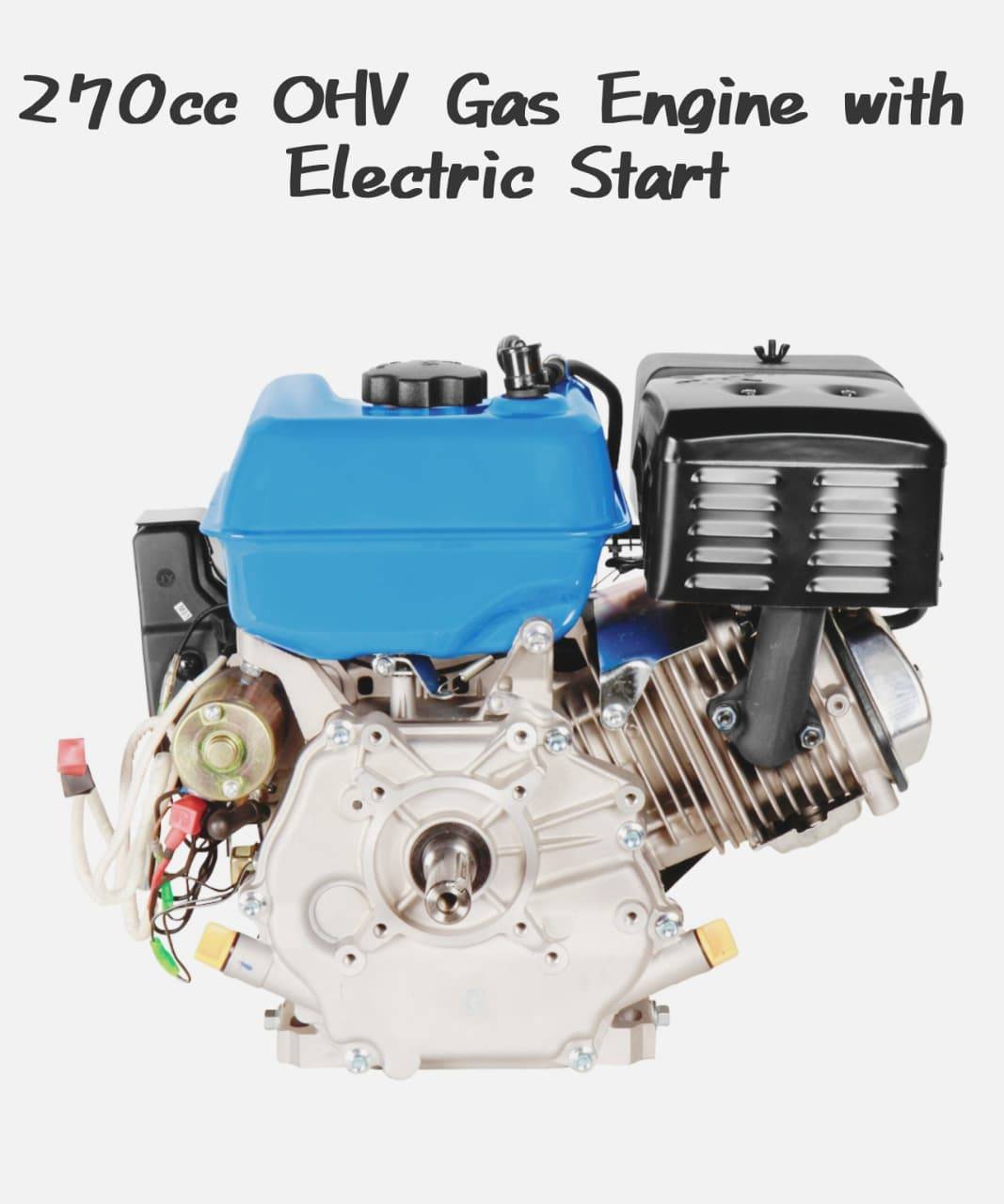 270cc Horizontal Engine with Electric Start