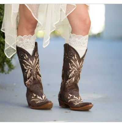 New Lace Cowgirl Boot CUFFS / Manchettes pour bottes Western