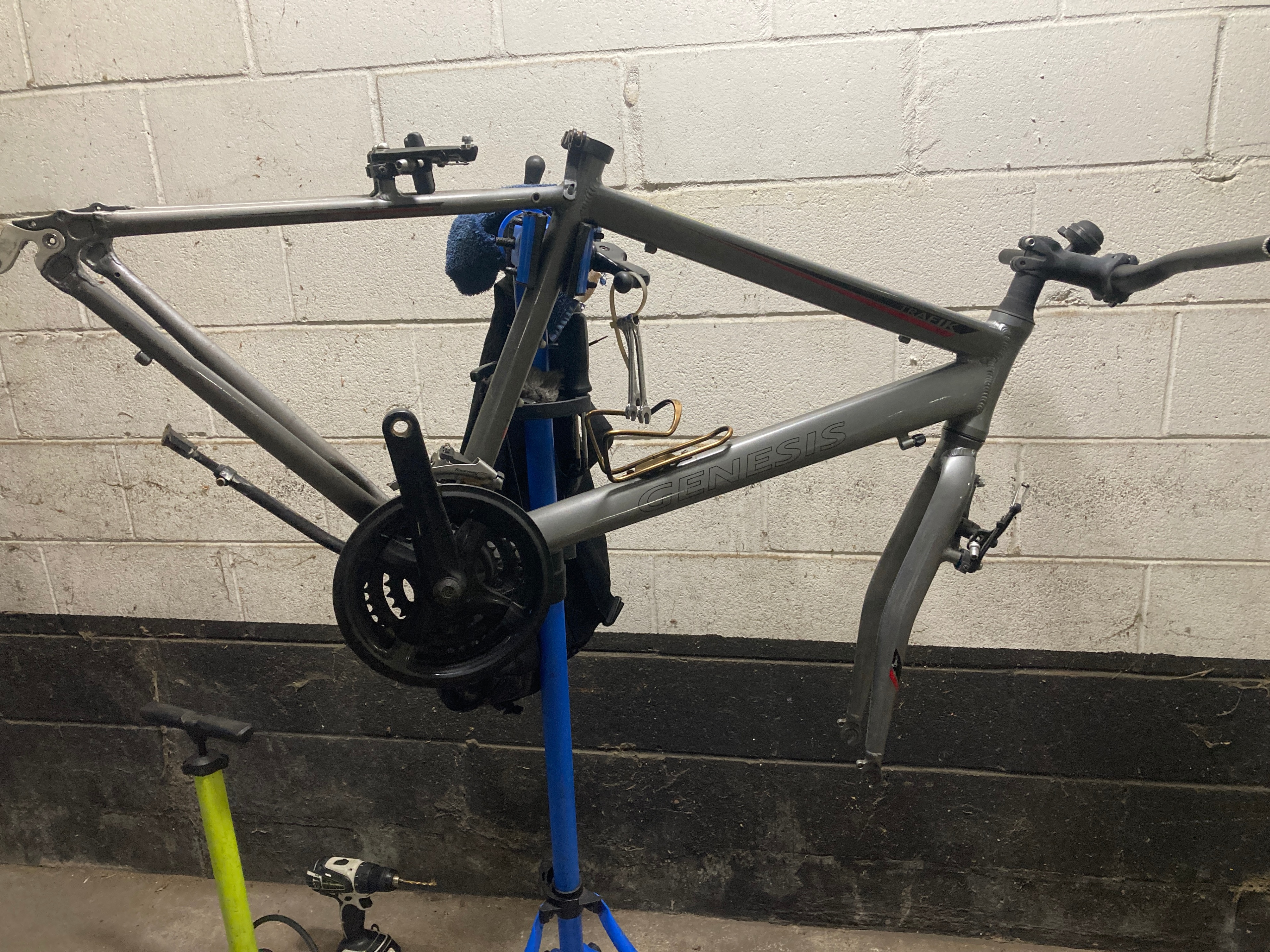 700c Alloy Hybrid Bike Frame Fork & Parts Project Build Bike - photo 2