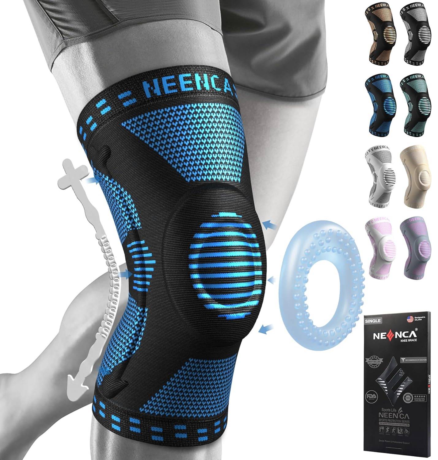 NEENCA Professional Knee Brace XS Medical Support Stabilizer