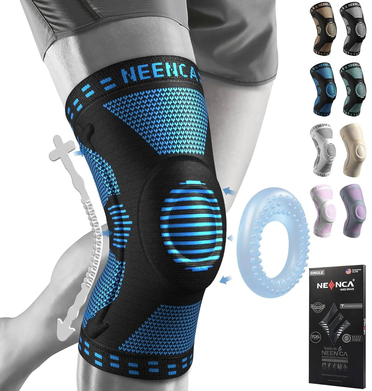 NEENCA Professional Knee Brace XS Medical Support Stabilizer