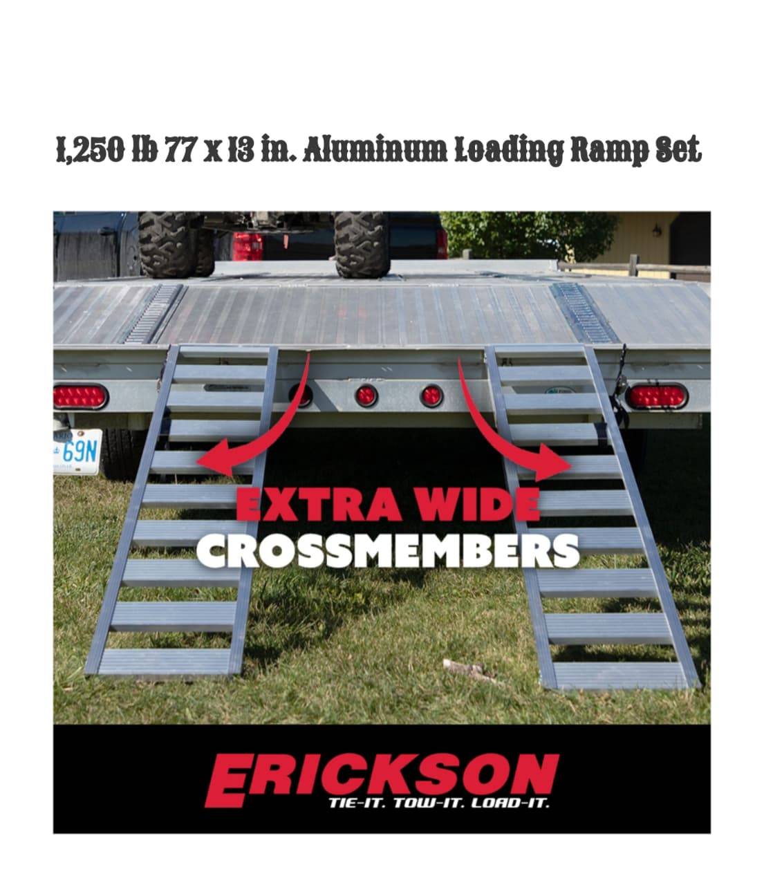 1250 lb Aluminum Loading Ramps 77x13