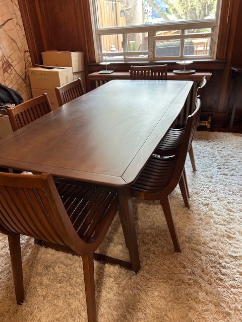 Dining room table and chairs - photo 3