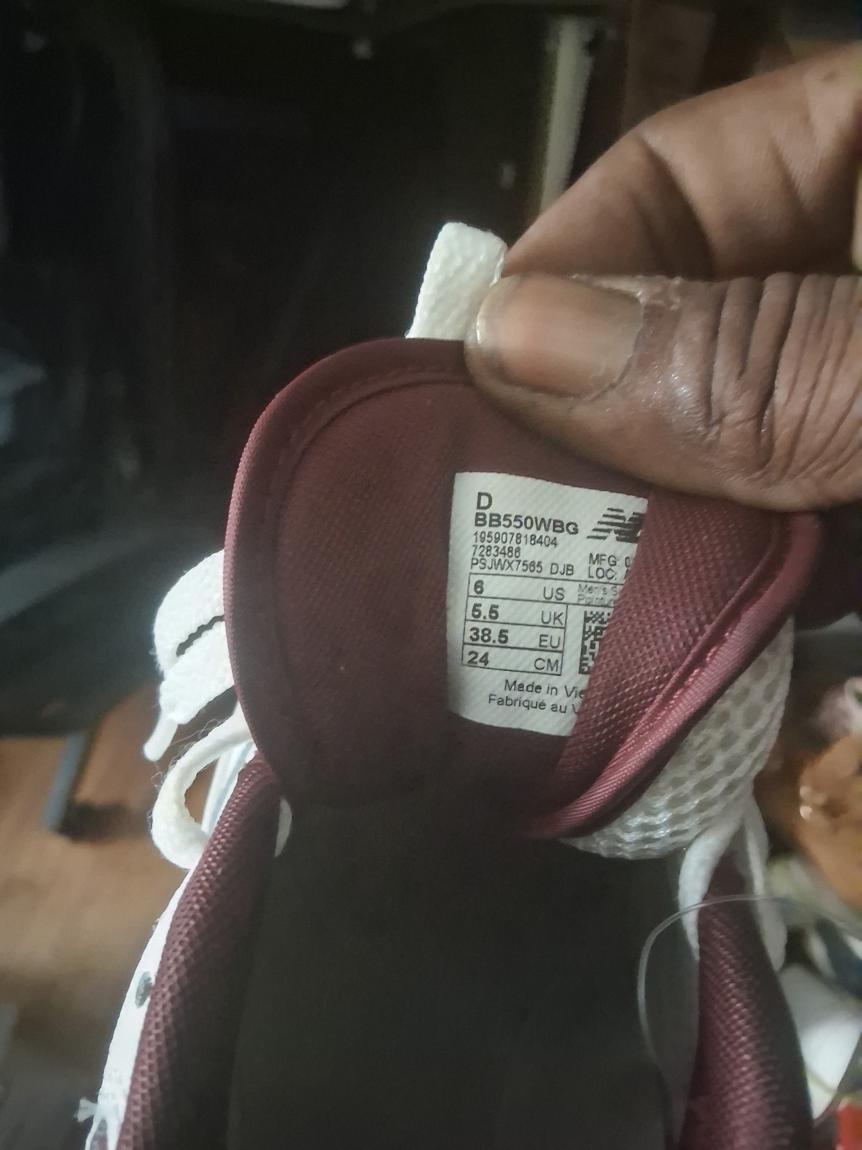 New Balance 550 "Maroon N" Sneakers - photo 2