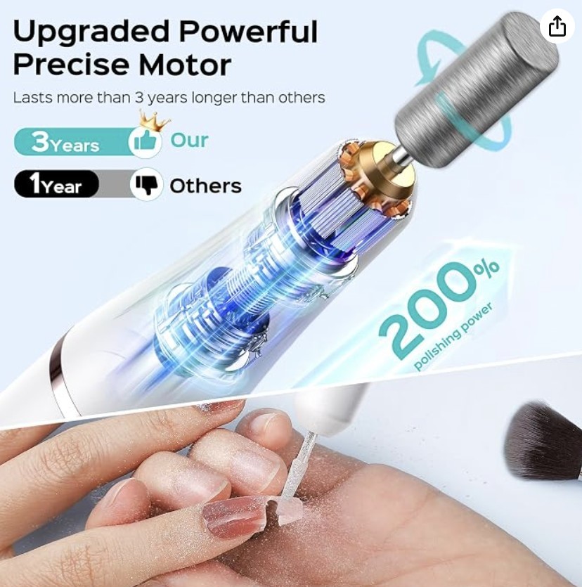 COSULUS Cordless Electric Nail Drill - photo 4