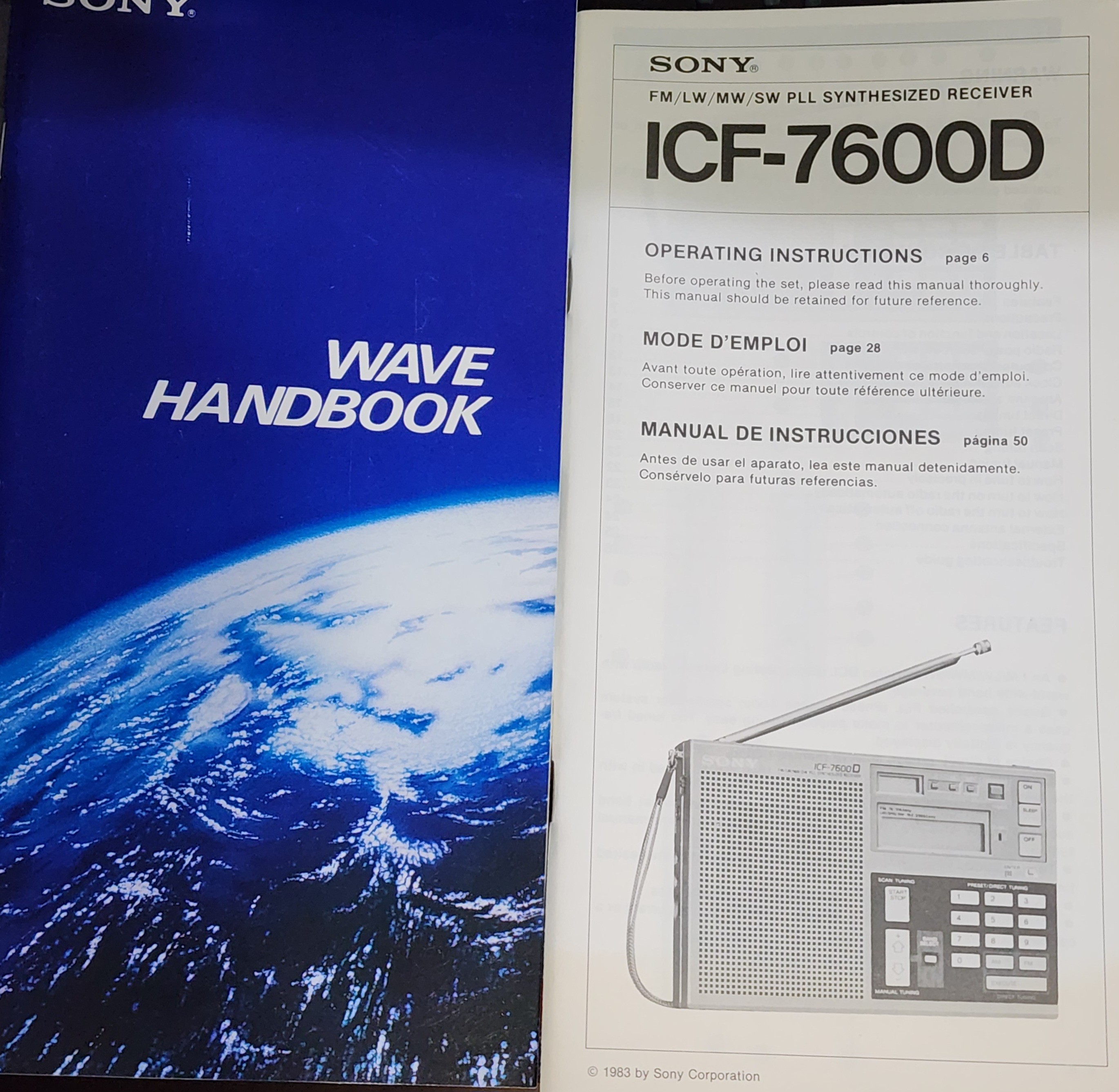 Sony ICF-7600D FM/LW/MW/SW PLL Synthesized Receiver - photo 3