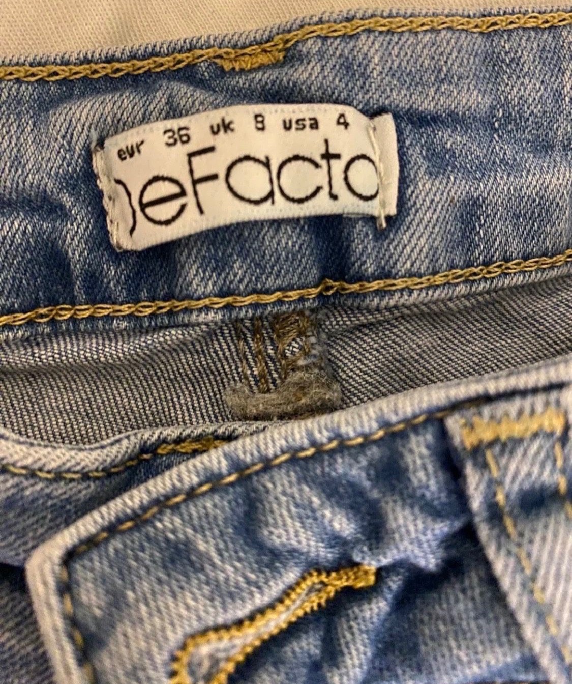 DeFacto Blue Denim Jeans - Size S