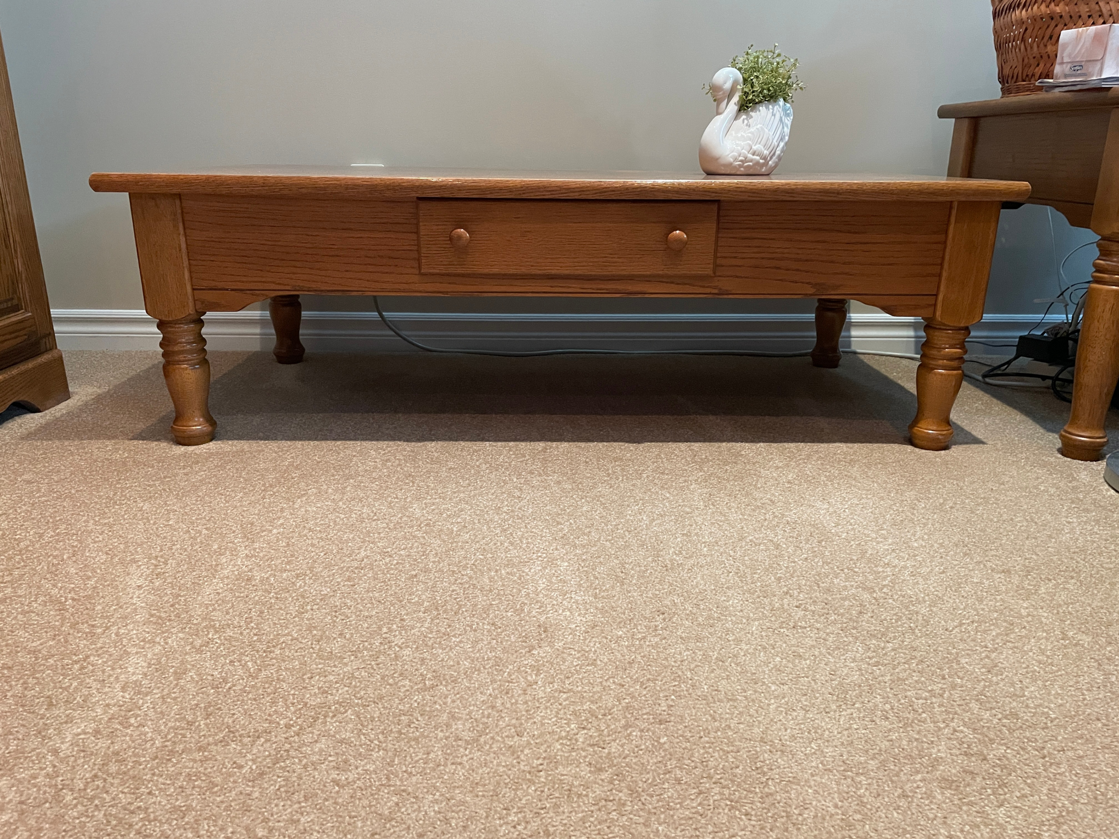 Oak Coffee Table with drawer - photo 2
