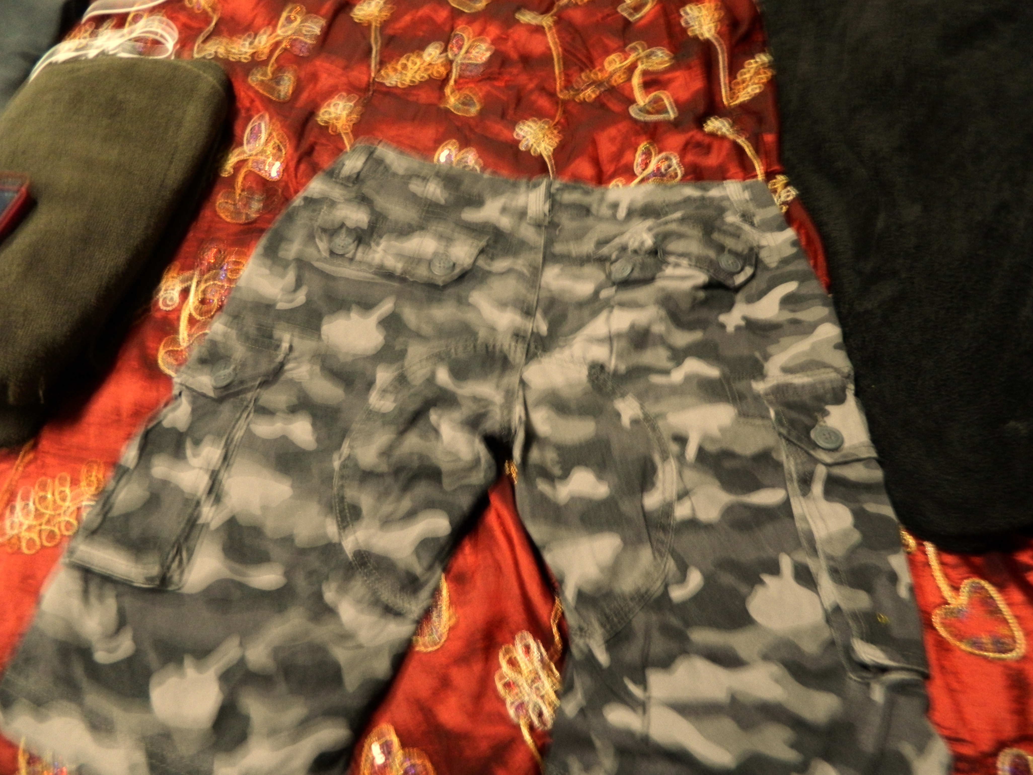 Grey Bluenotes Camouflage Cargo Pattern Shorts - photo 3