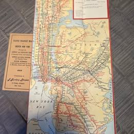Antique 1923 New York City Rapid Transit Map - photo 2