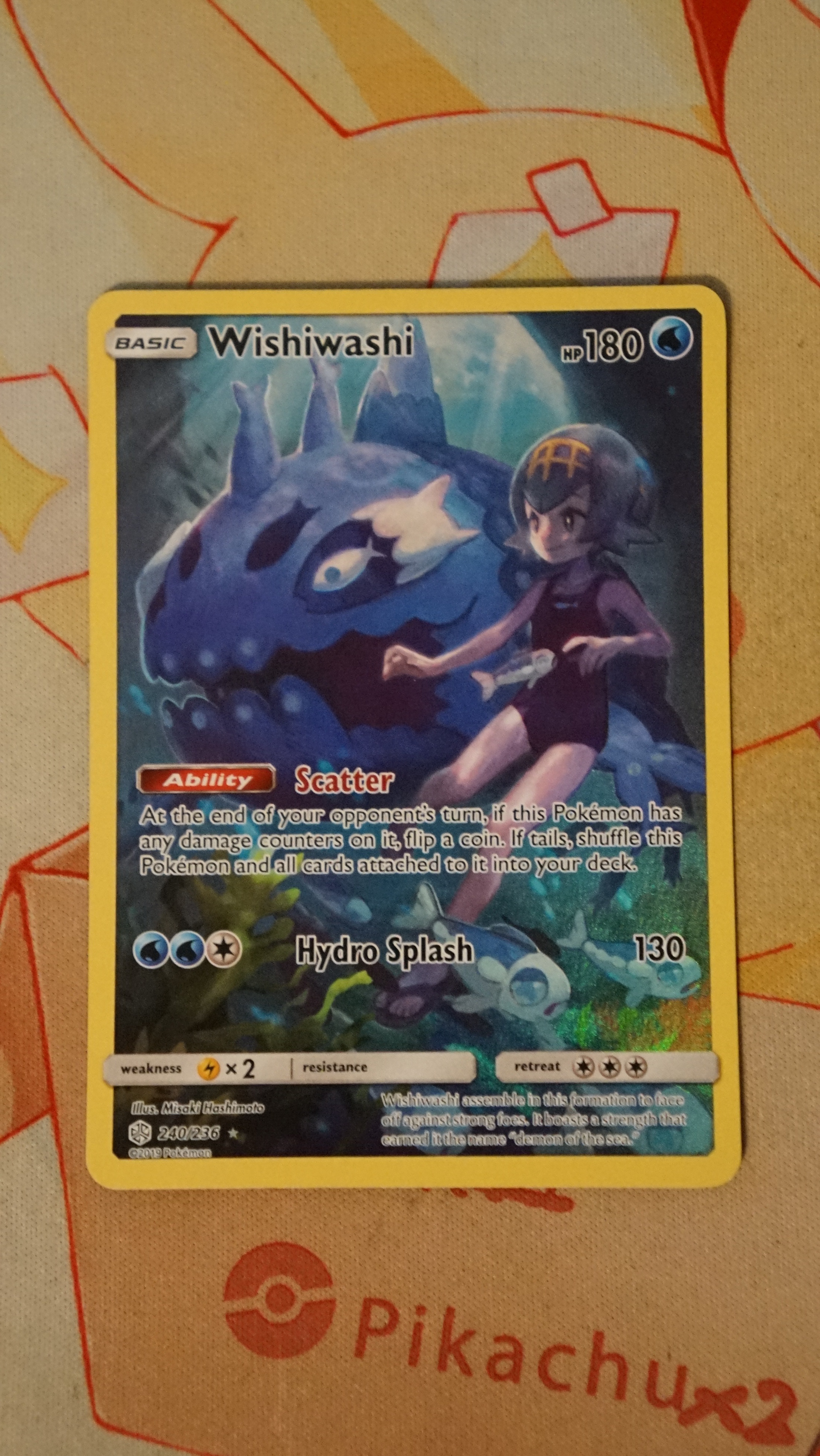Pokemon Wishiwashi 240/236 Cosmic Eclipse NM - photo 3