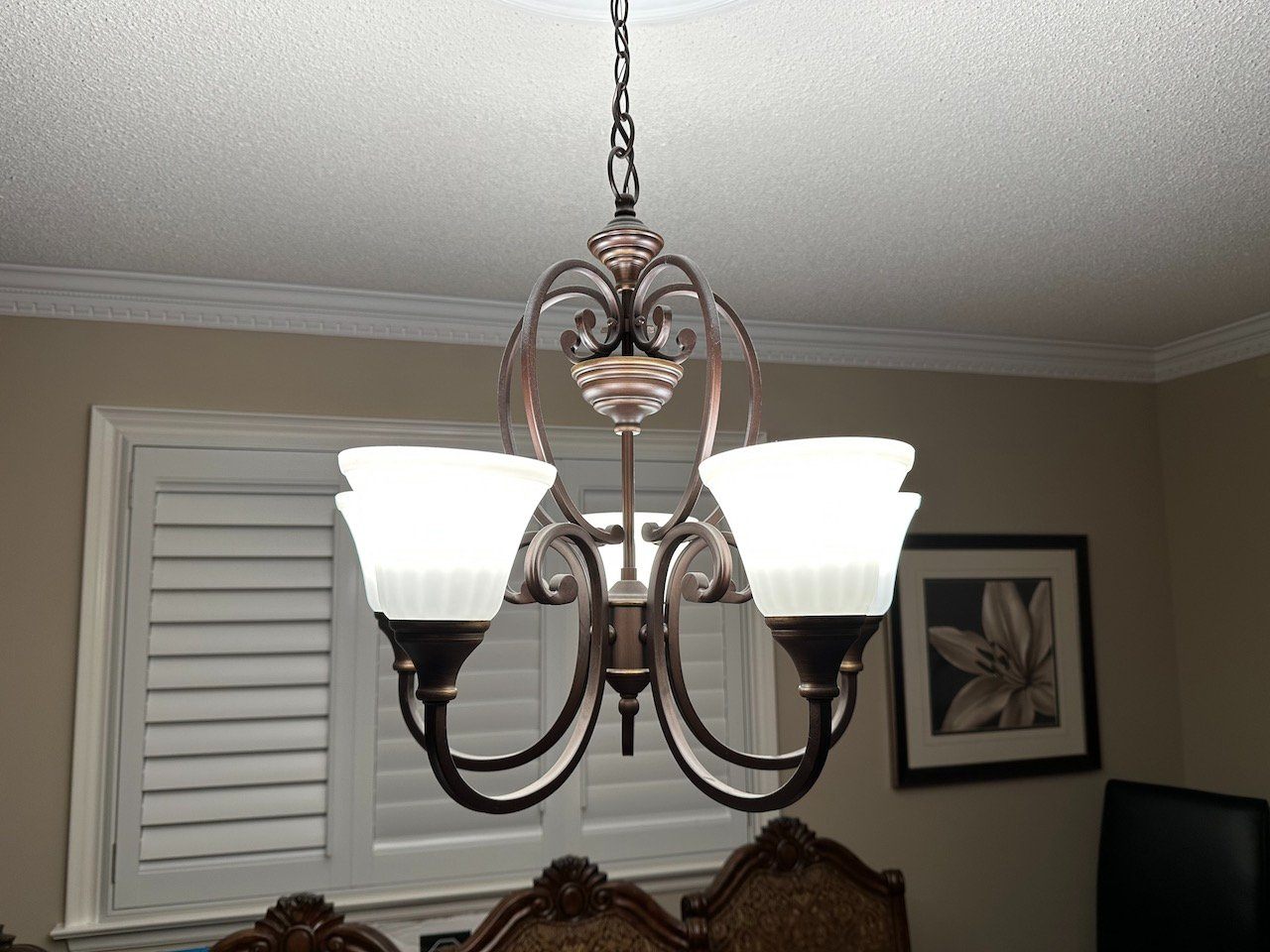 Antique Bronze 5-light Chandelier - photo 2