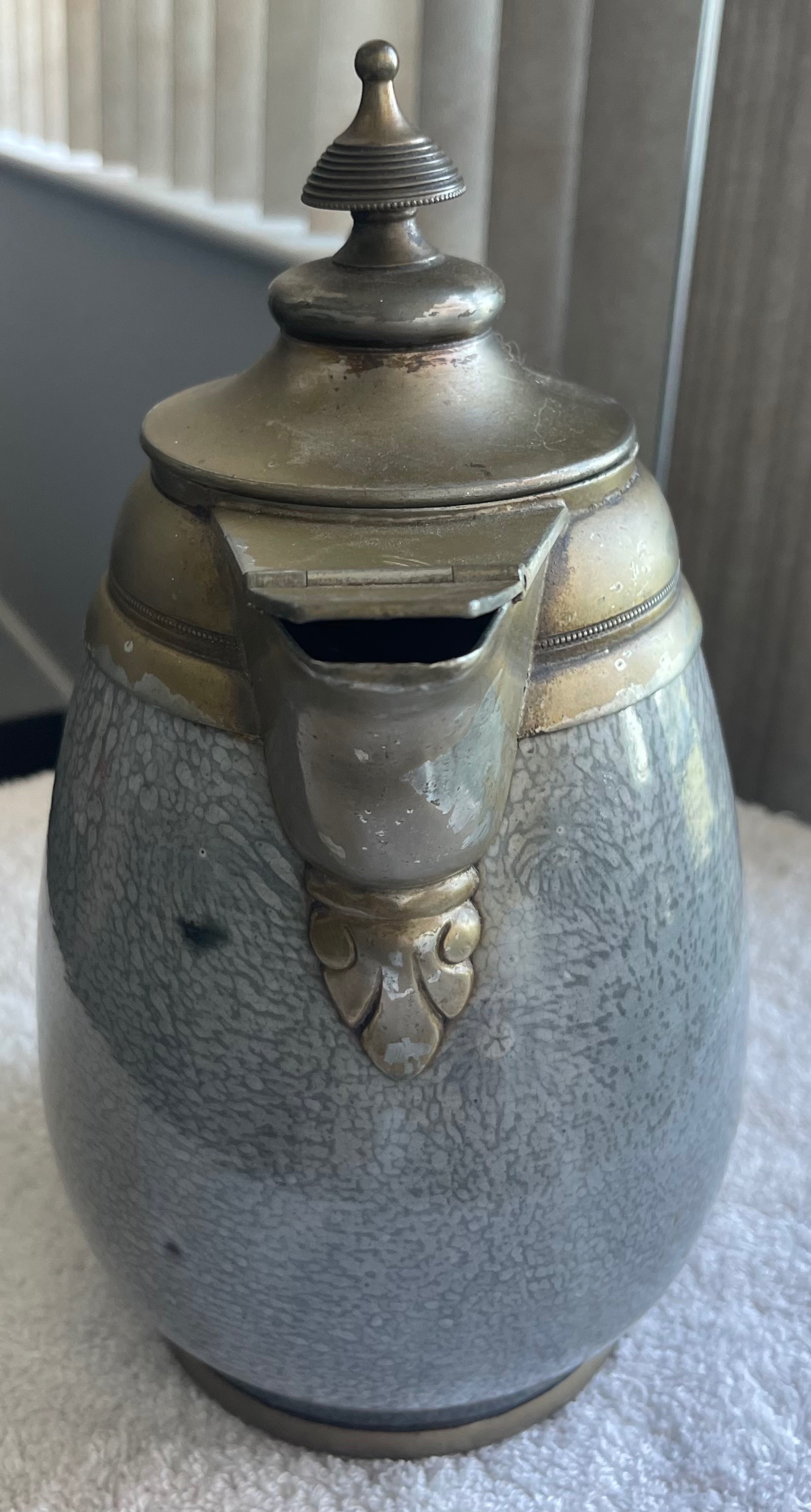 Antique Victorian 1880s Manning Bowman Enamel Coffee Pot - photo 4