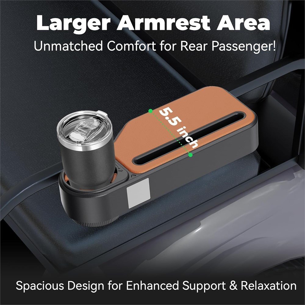 Universal Golf Cart Armrest with Cup Holder – No Drill - photo 2
