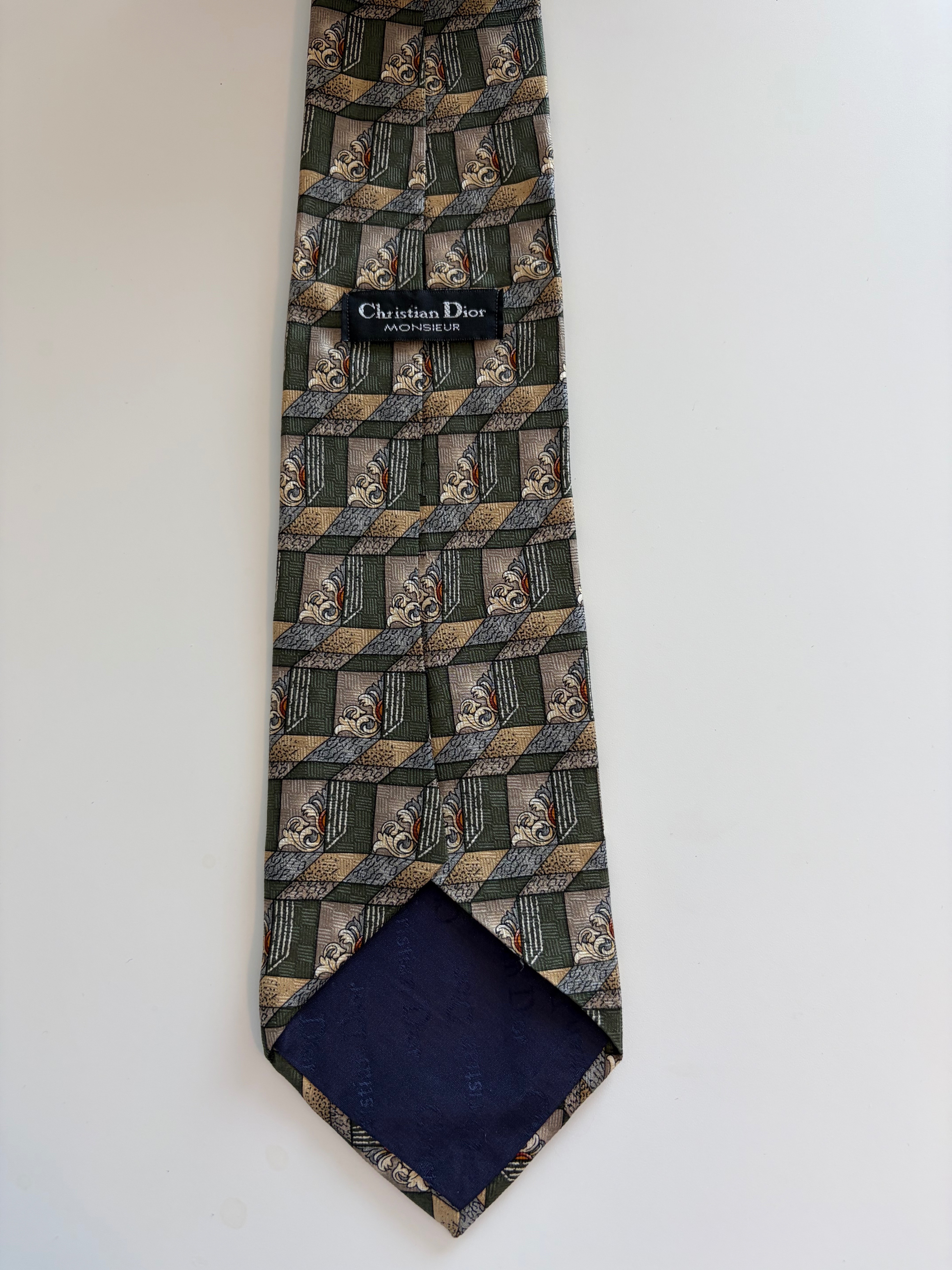 Christian Dior Monsieur Vintage Silk Tie 4" - photo 3