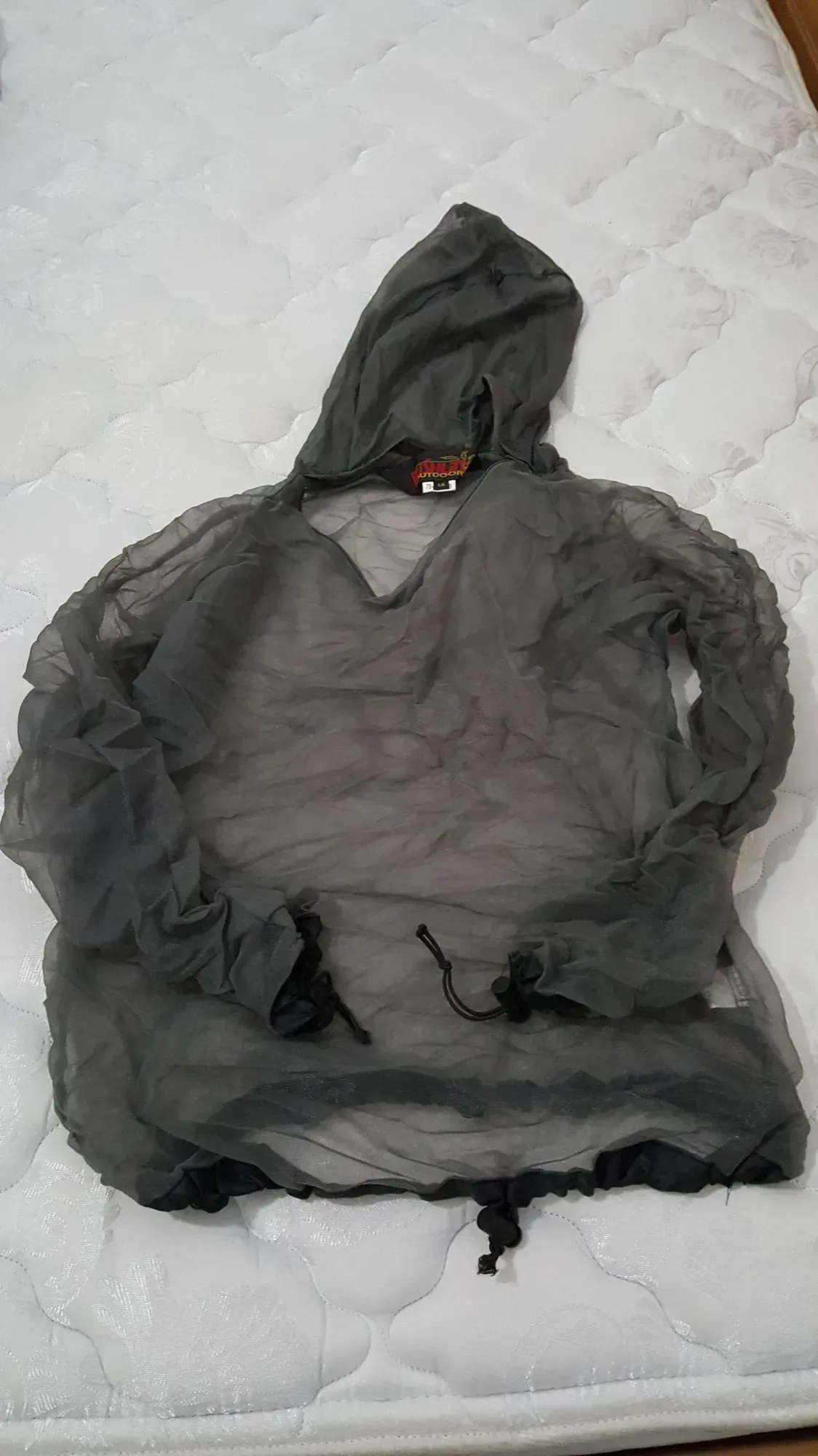 mosquito net top with zippered hood mask that covers whole fa...