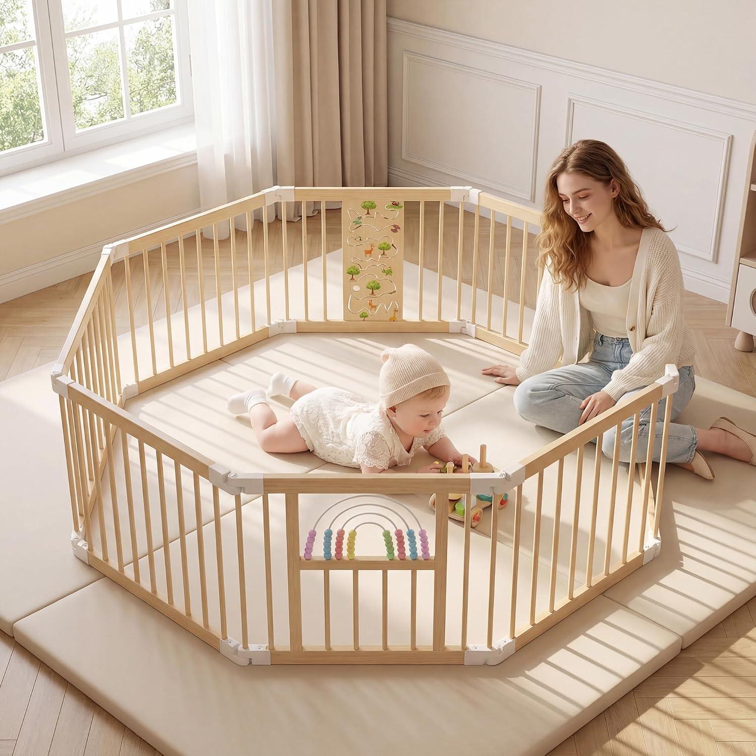BNIB: 8 panel 24" tall baby playpen
