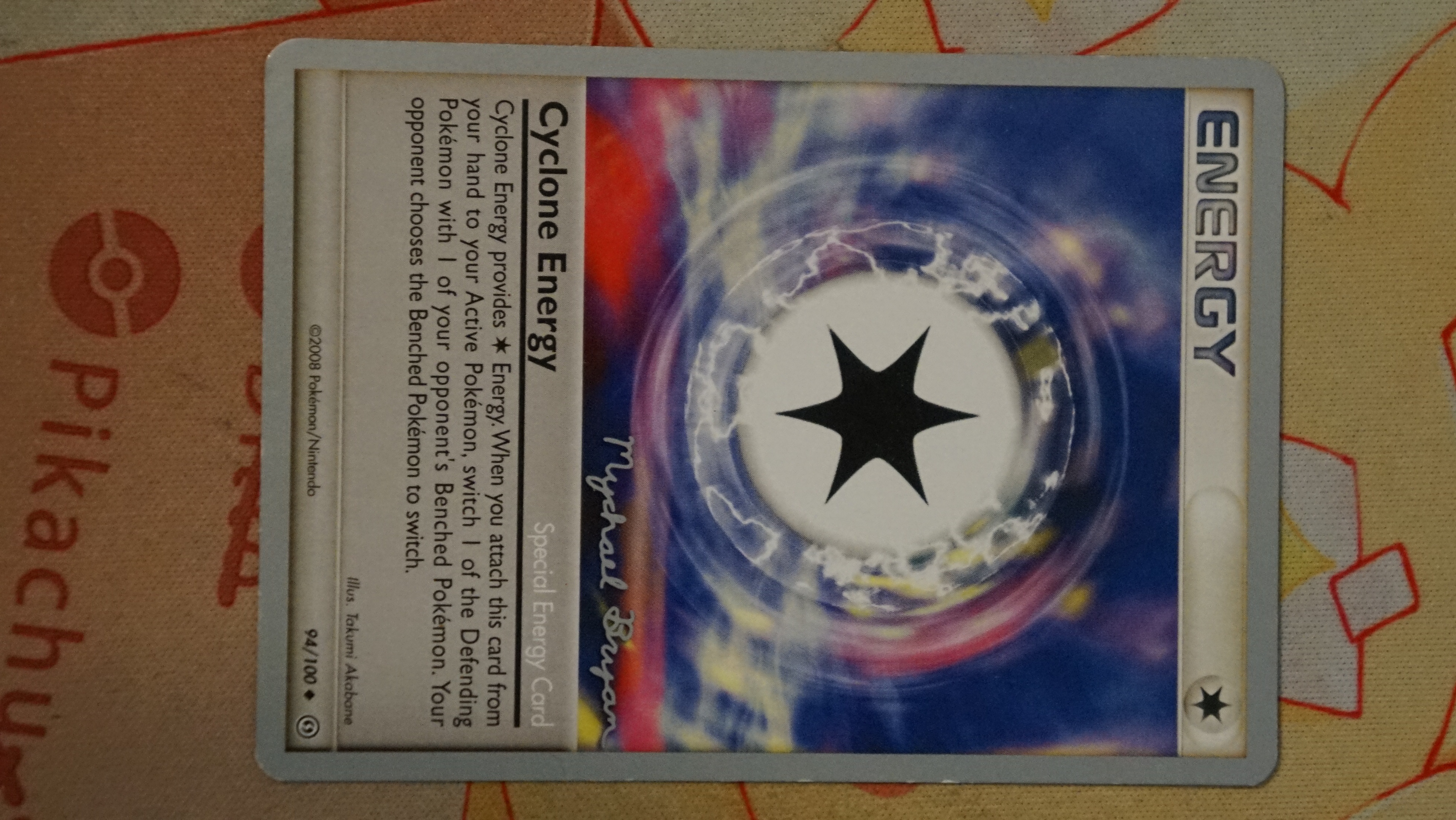 Pokemon Cyclone Energy 94/100 World Championships 2010 Deck LP - photo 3