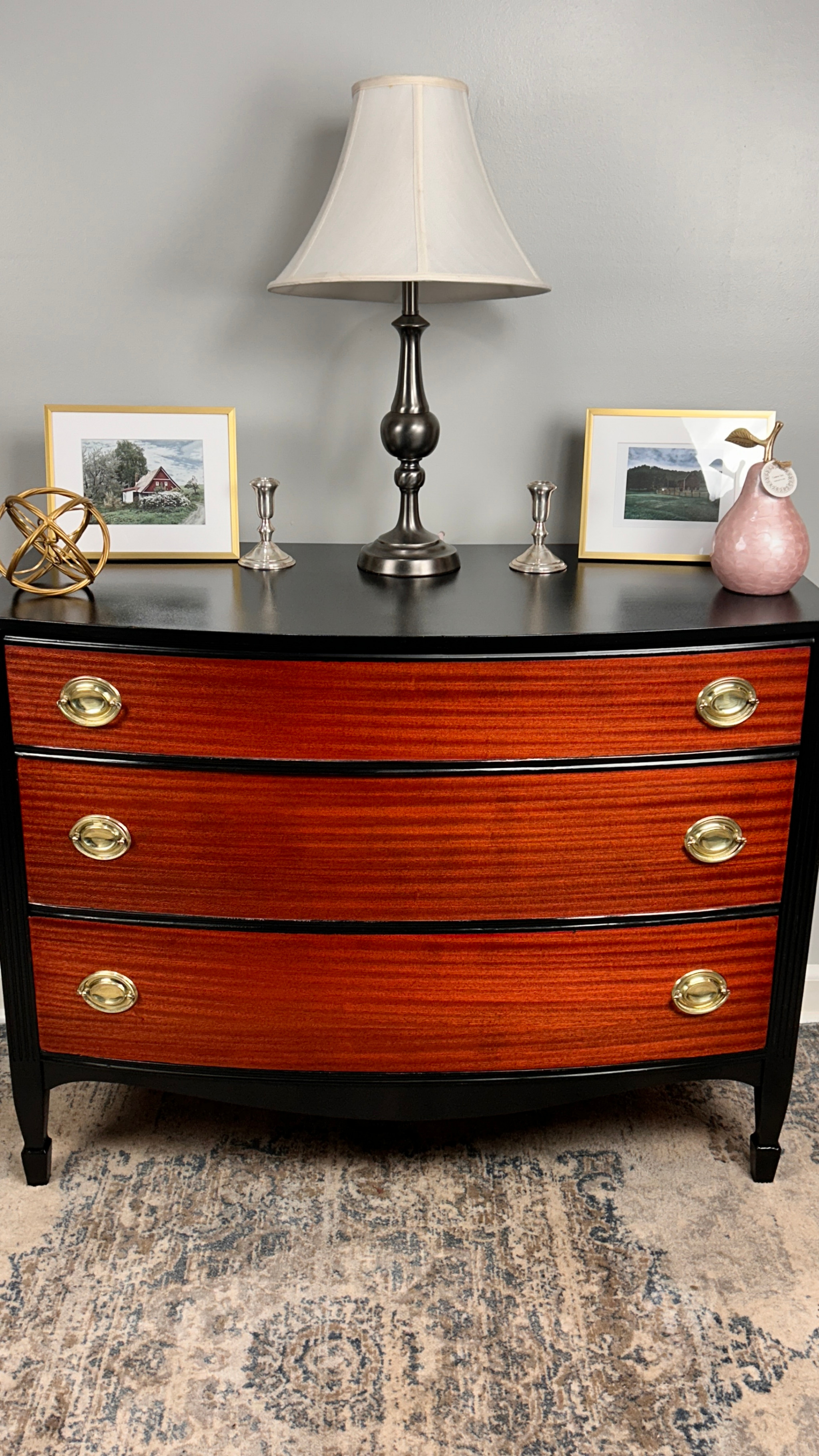 Black Dresser Mahogany Federal Chest Delivery - photo 2