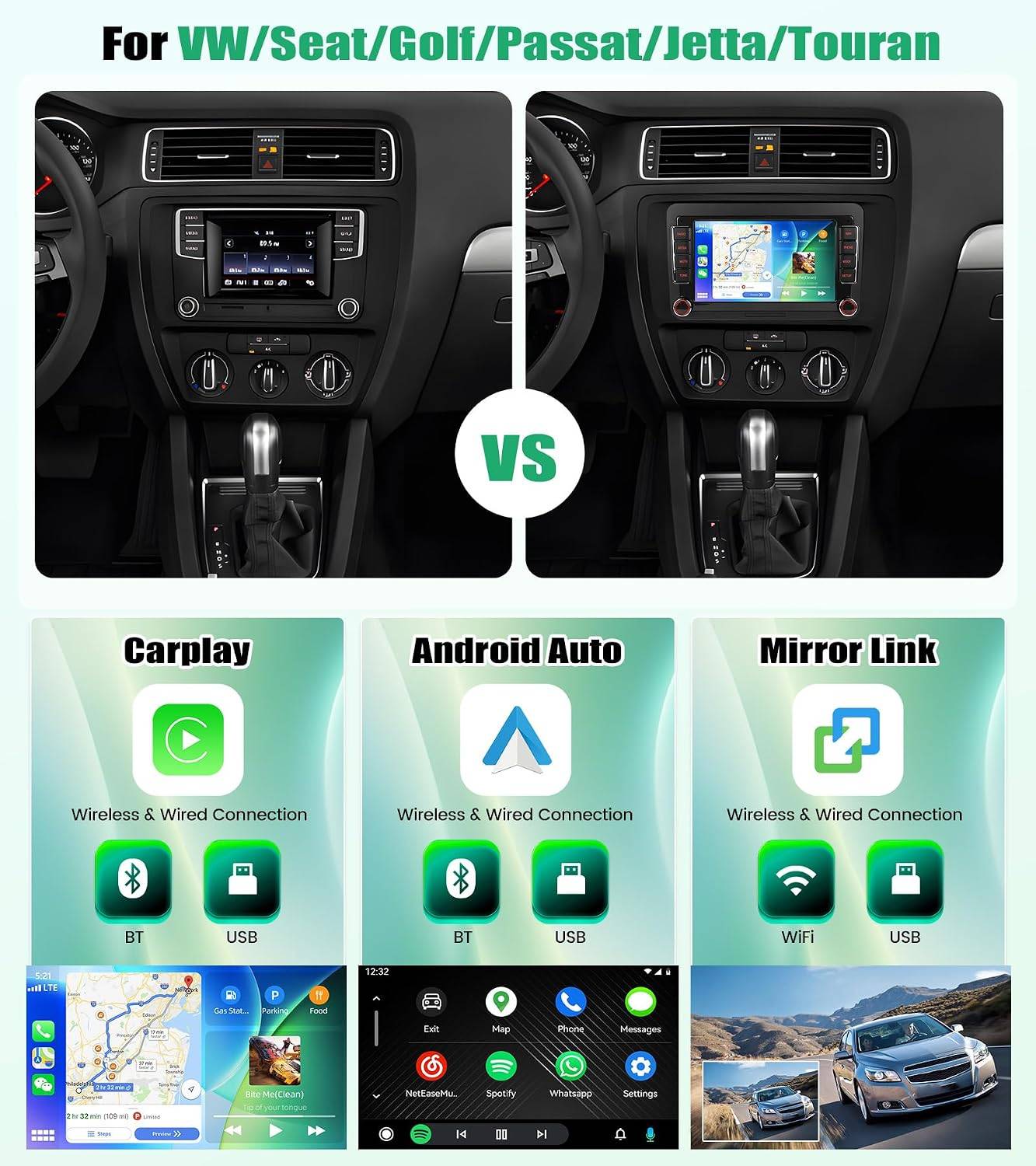 EOS Android 15 Car Radio 7 Inch with Wireless Carplay - photo 4