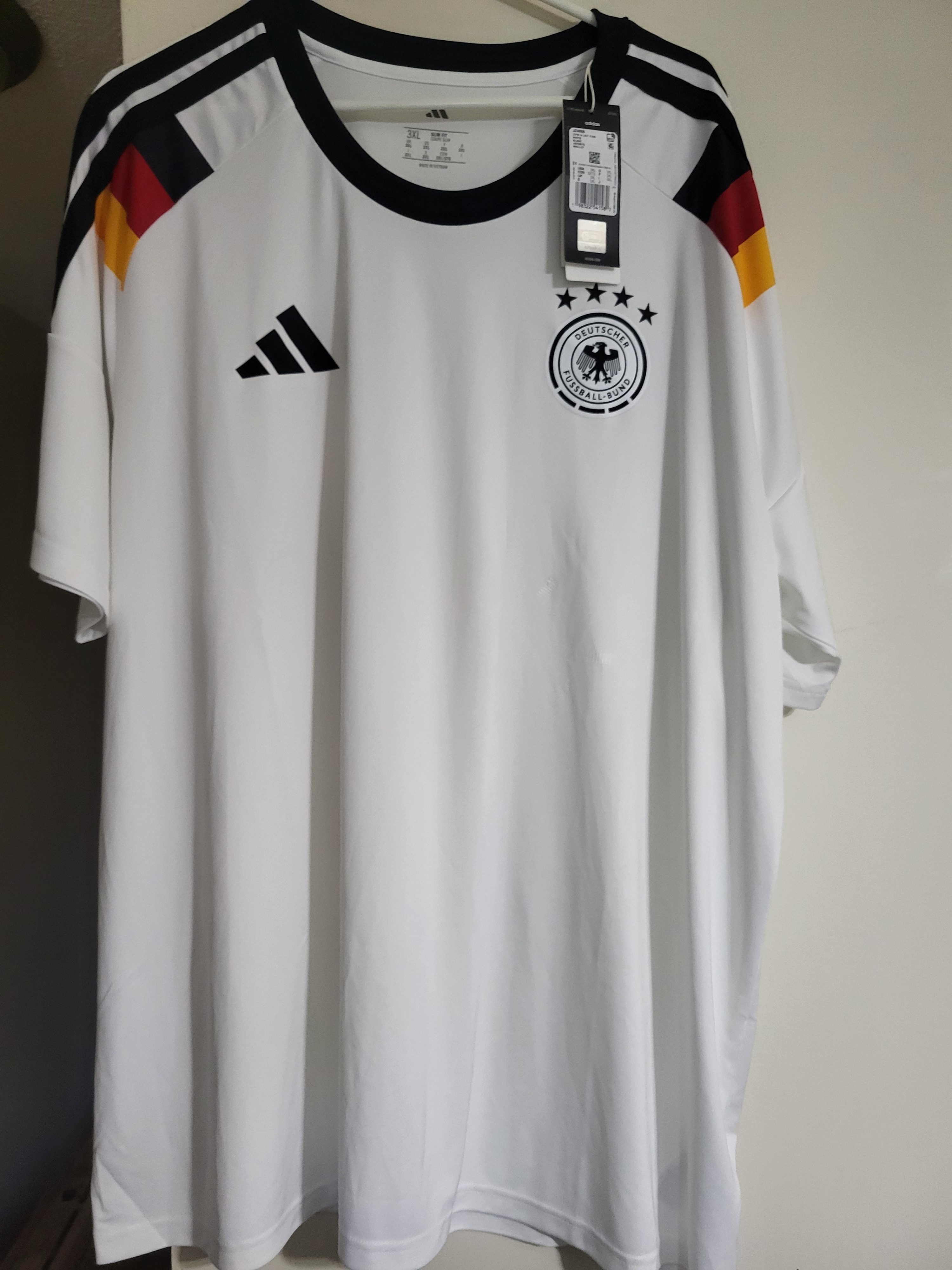 Adidas Men's Germany World Cup 2026 Home Fan Jersey – Size 3XL