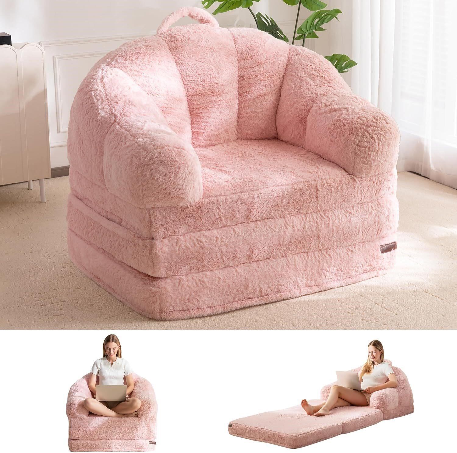 MAXYOYO Folding Sofa Bed 2-in-1 Pink - photo 4