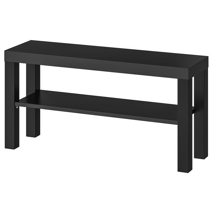 ‼️MOVING OUT SALE‼️ IKEA Black TV Stand / Bench with Shelf