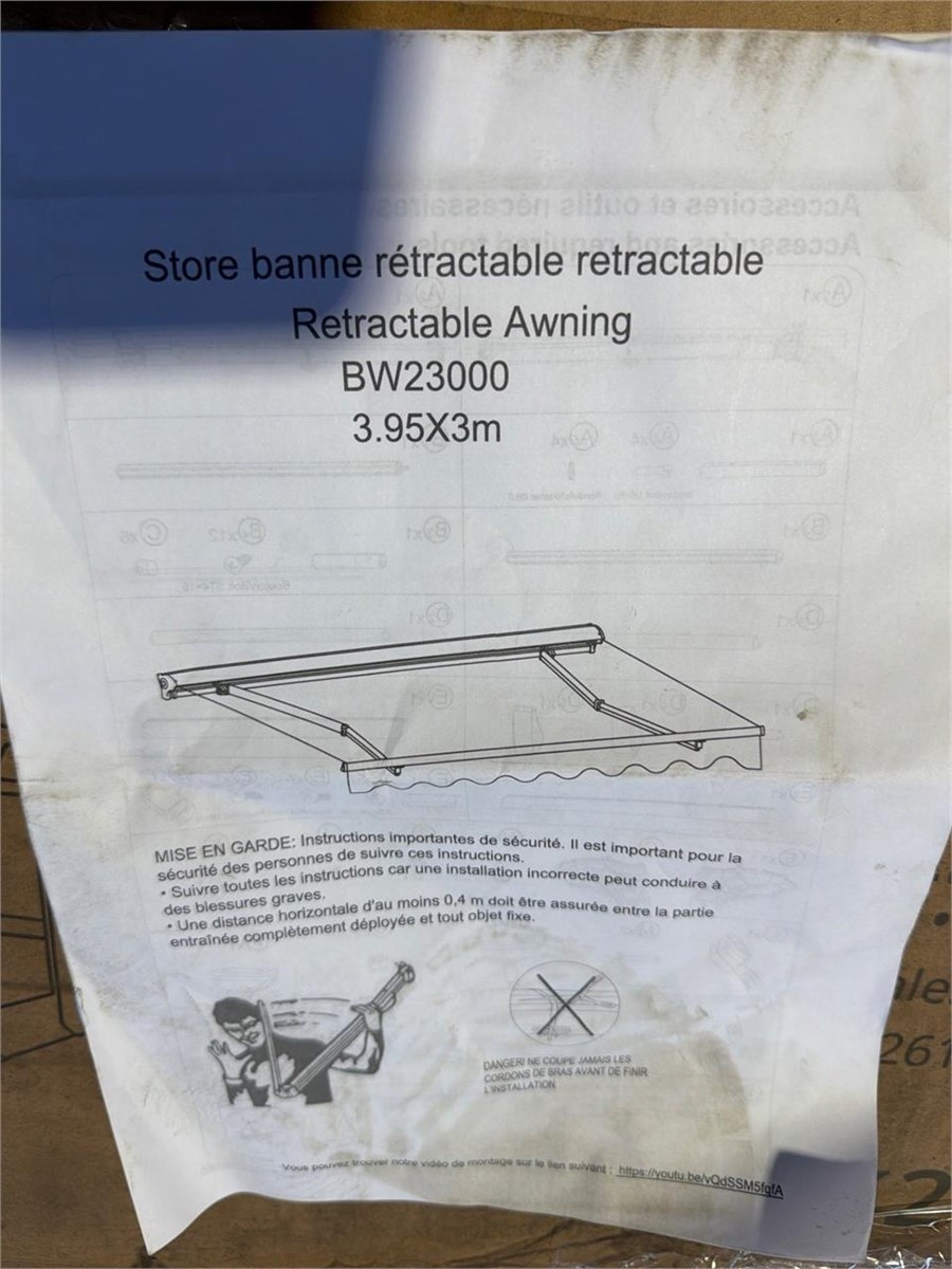 brand new  NEW-12.9x9.8 ft Retractable Awning - photo 5