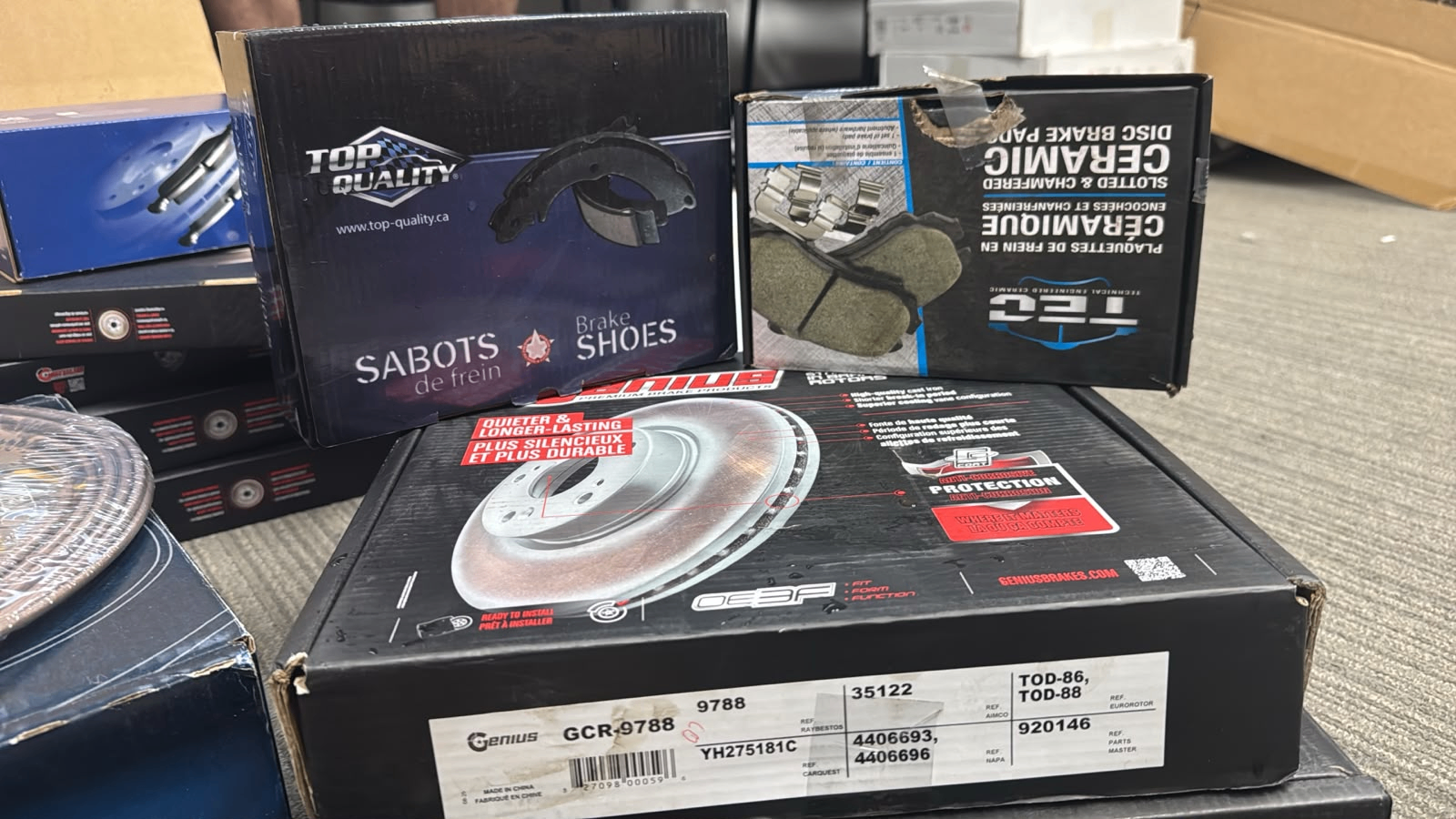 New Coated Rotors With Brake Pads