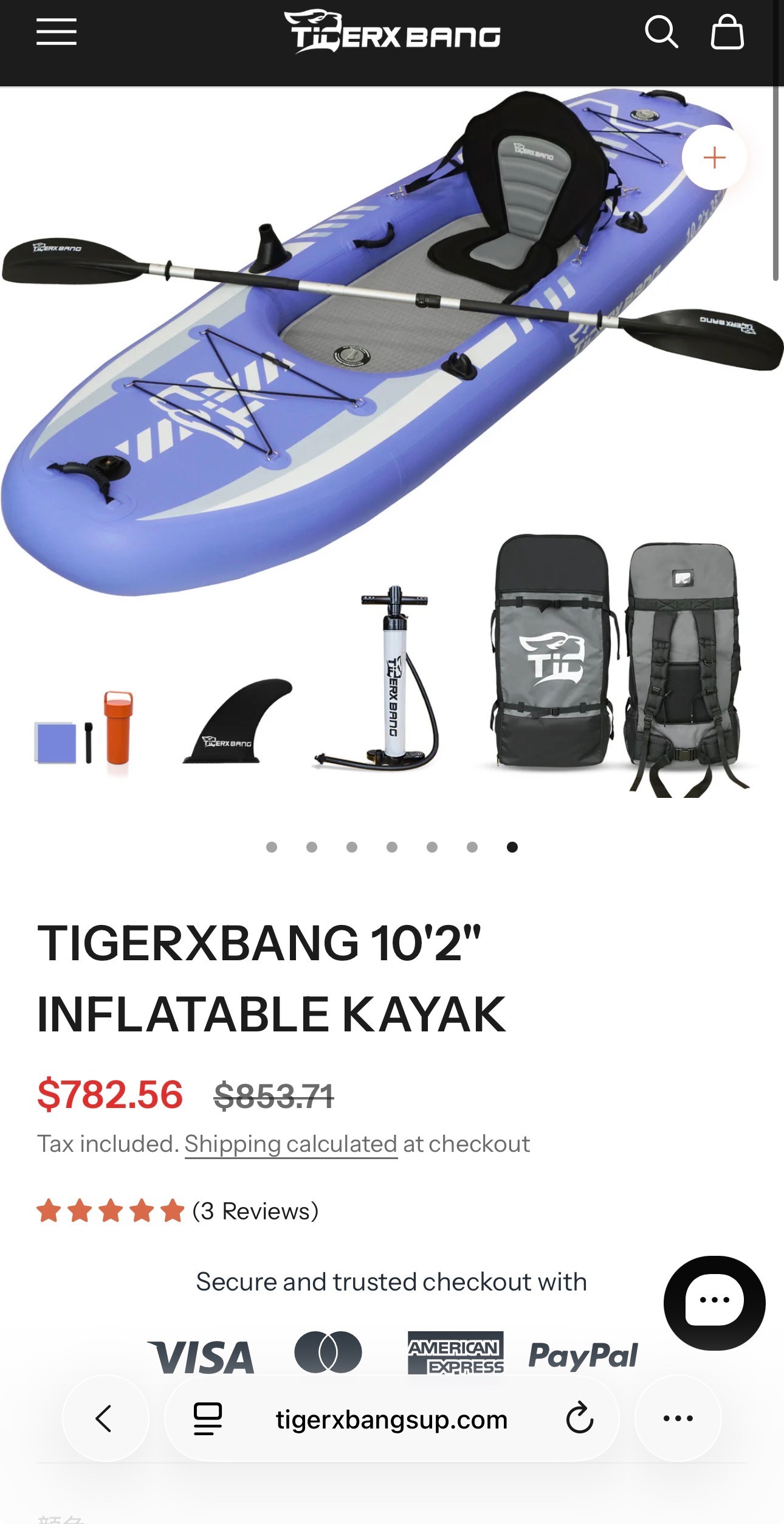 NEW: Inflatable Kayak 10'2" Easy-to-Transport - photo 2