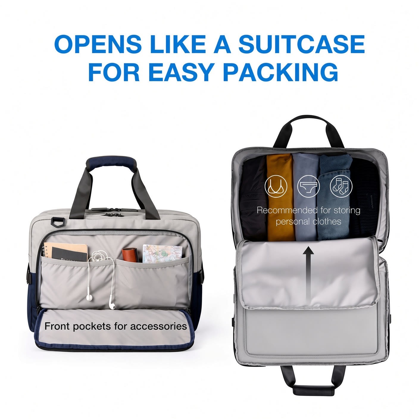 Bagsmart Falco Weekender, Opens Like a Suitcase