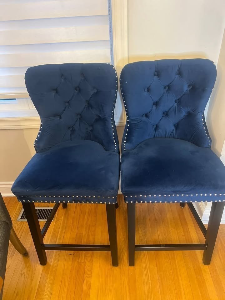 Baxton Studio Howell Fabric Counter Stools