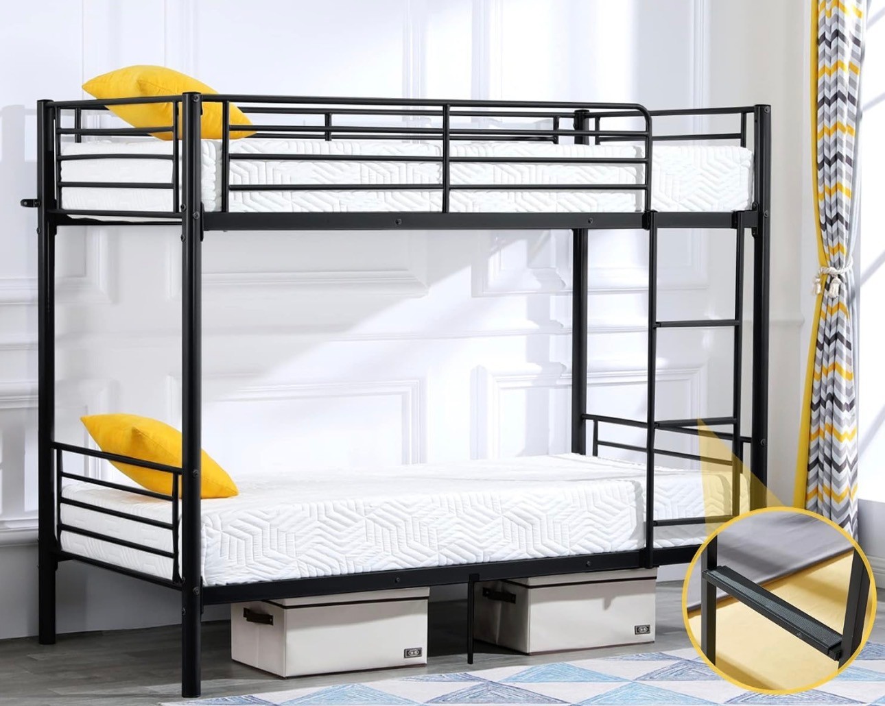 READ: Metal Bunk Bed Twin Over Twin Heavy Duty Bed Frame - photo 2