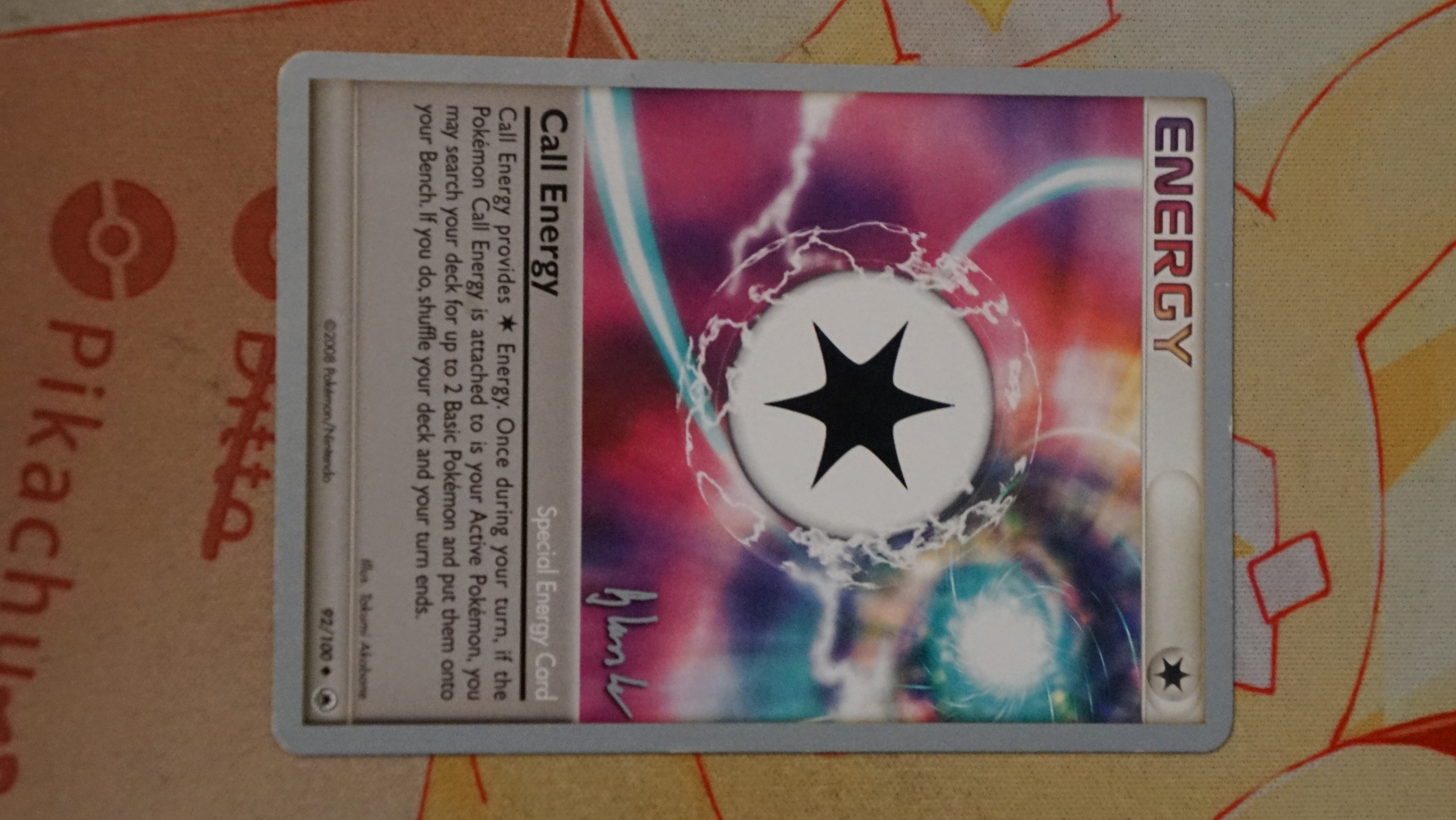 Pokemon Call Energy 92/100 World Championships 2008 Deck HP - photo 3