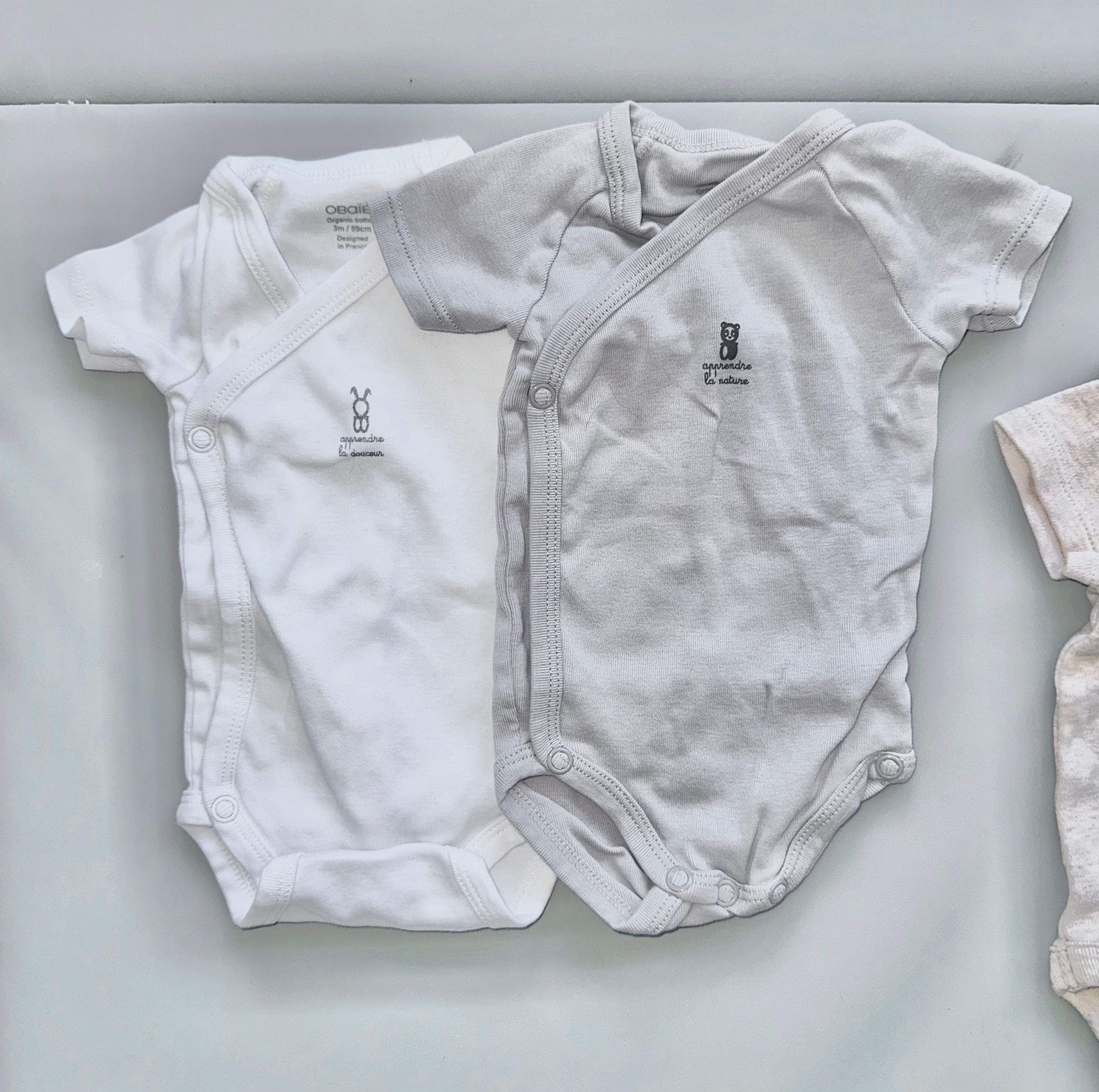 Baby Short Sleeve Bodysuits Tees Bundle - Newborn - photo 4