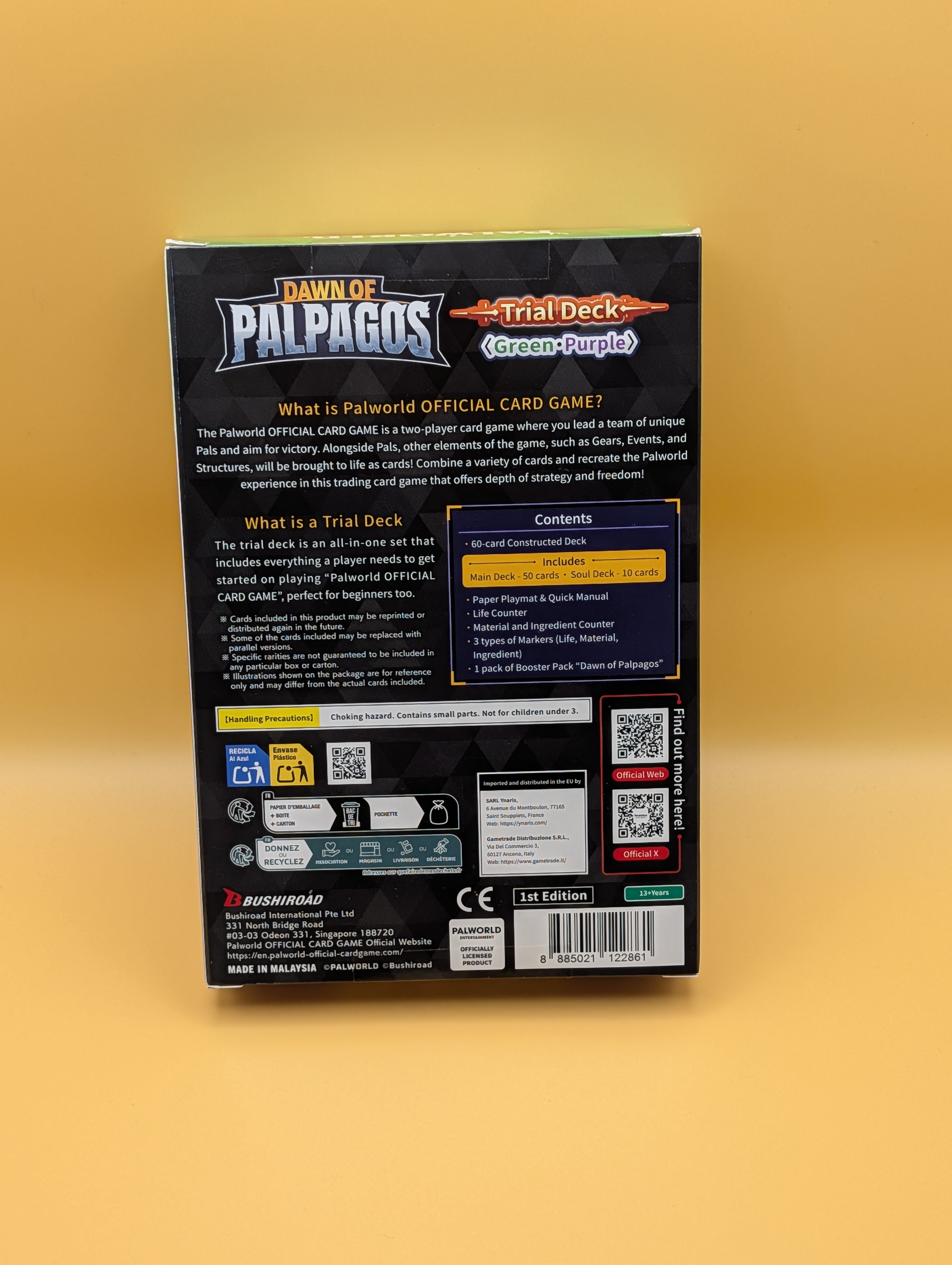 Palworld TCG Green/Purple Trial Deck SEALED - photo 3
