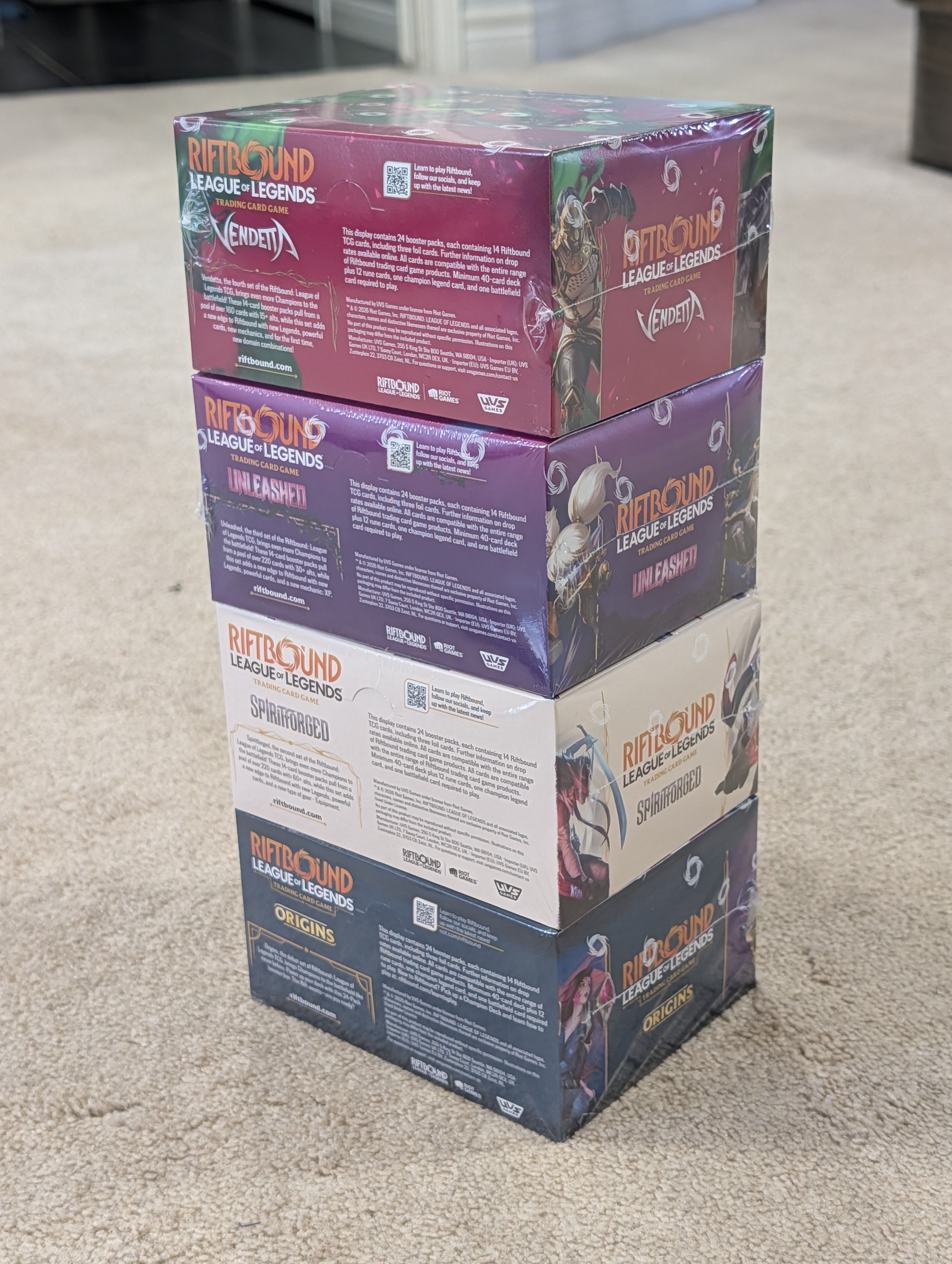 Riftbound Booster Boxes Complete Set 1-4 - photo 2