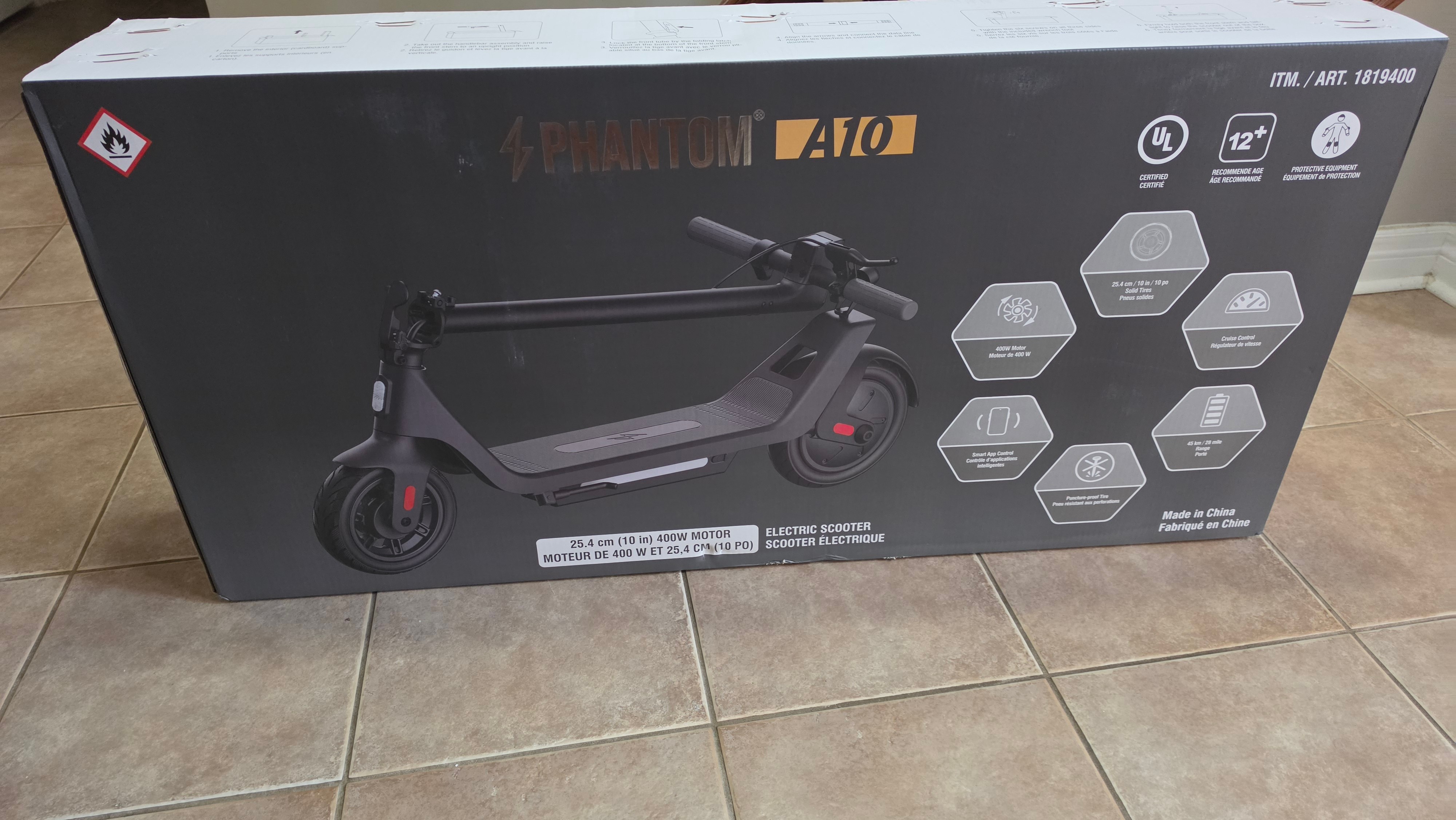 Brand New Phantom A10 E-Scooter