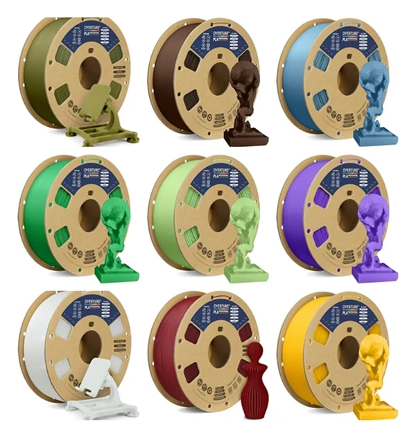 Overture 3D Printer Filament 1.75mm - PLA PETG ABS TPU