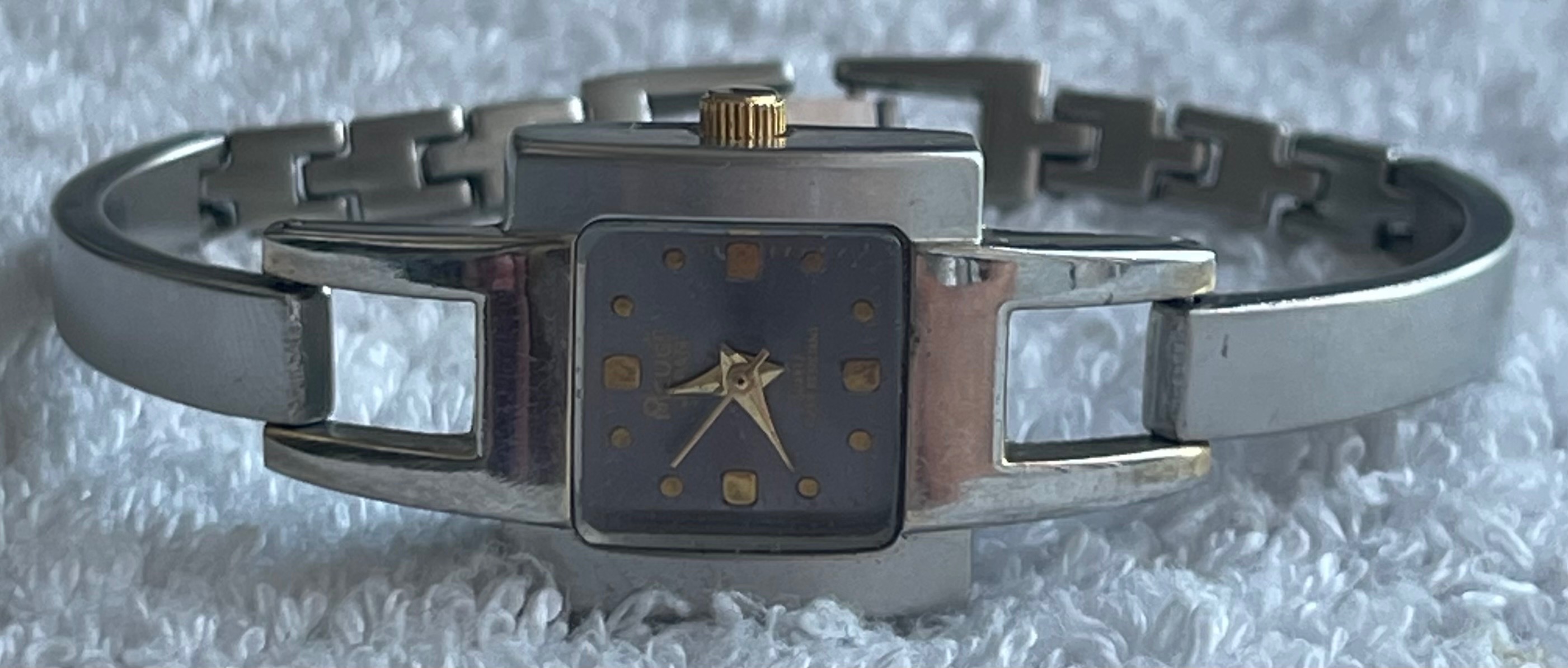 Vintage Acugi Japan Square Link Watch (Needs Battery)