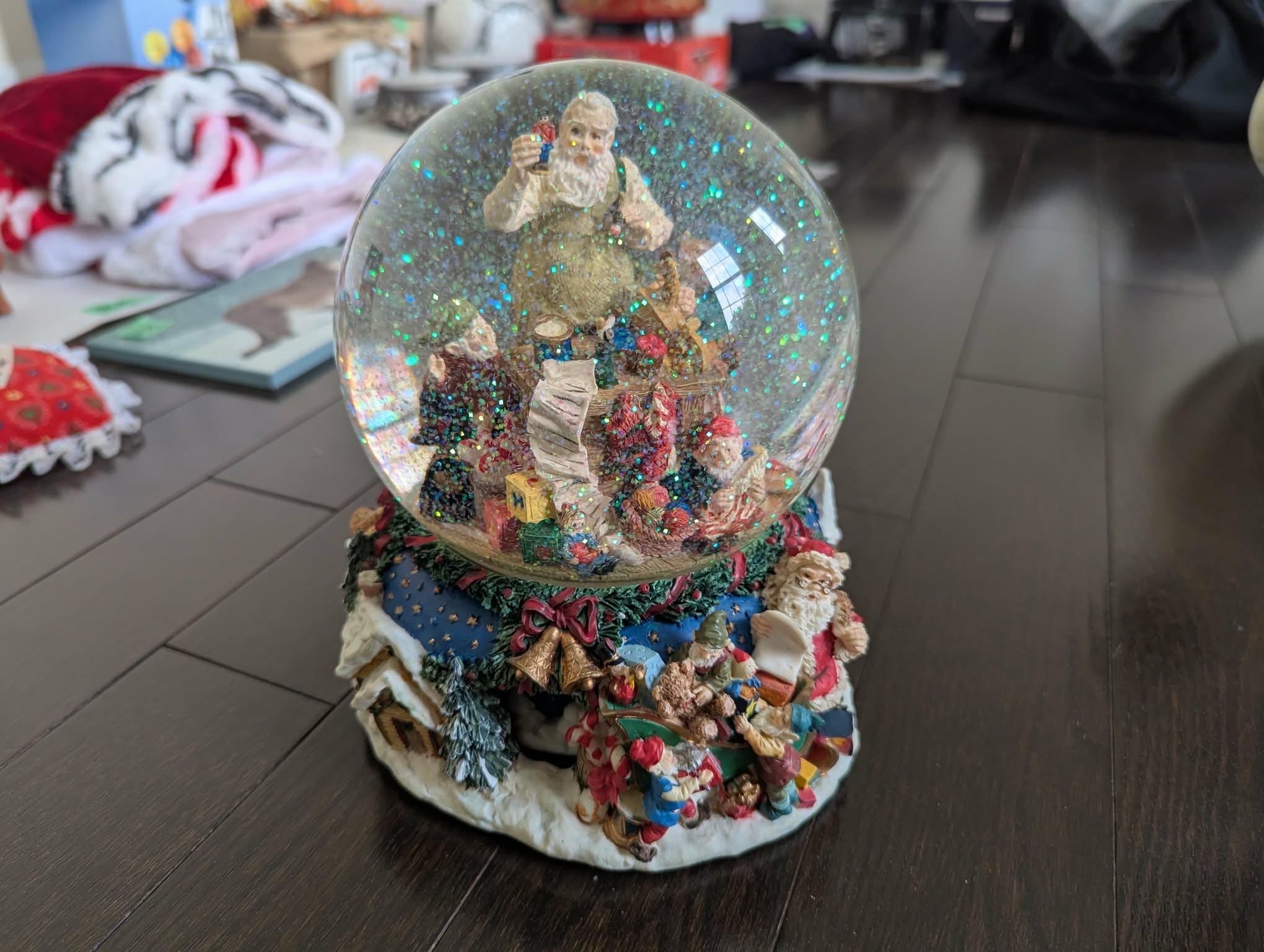 Christmas snow globe