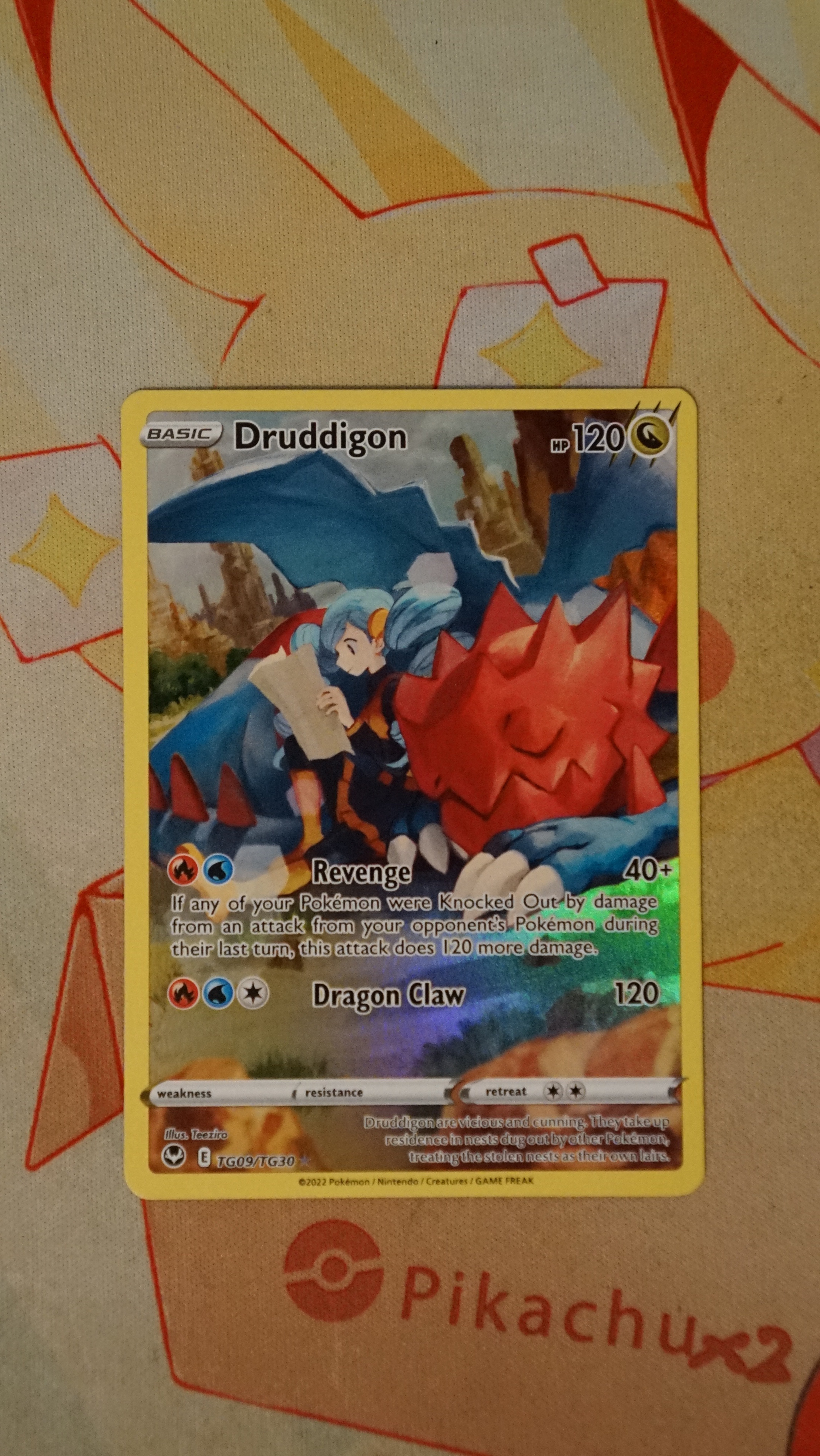 Pokemon Druddigon TG09/TG30 Silver Tempest Trainer Gallery NM - photo 3
