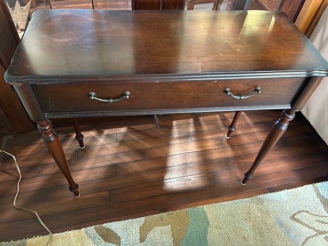 Wooden console table