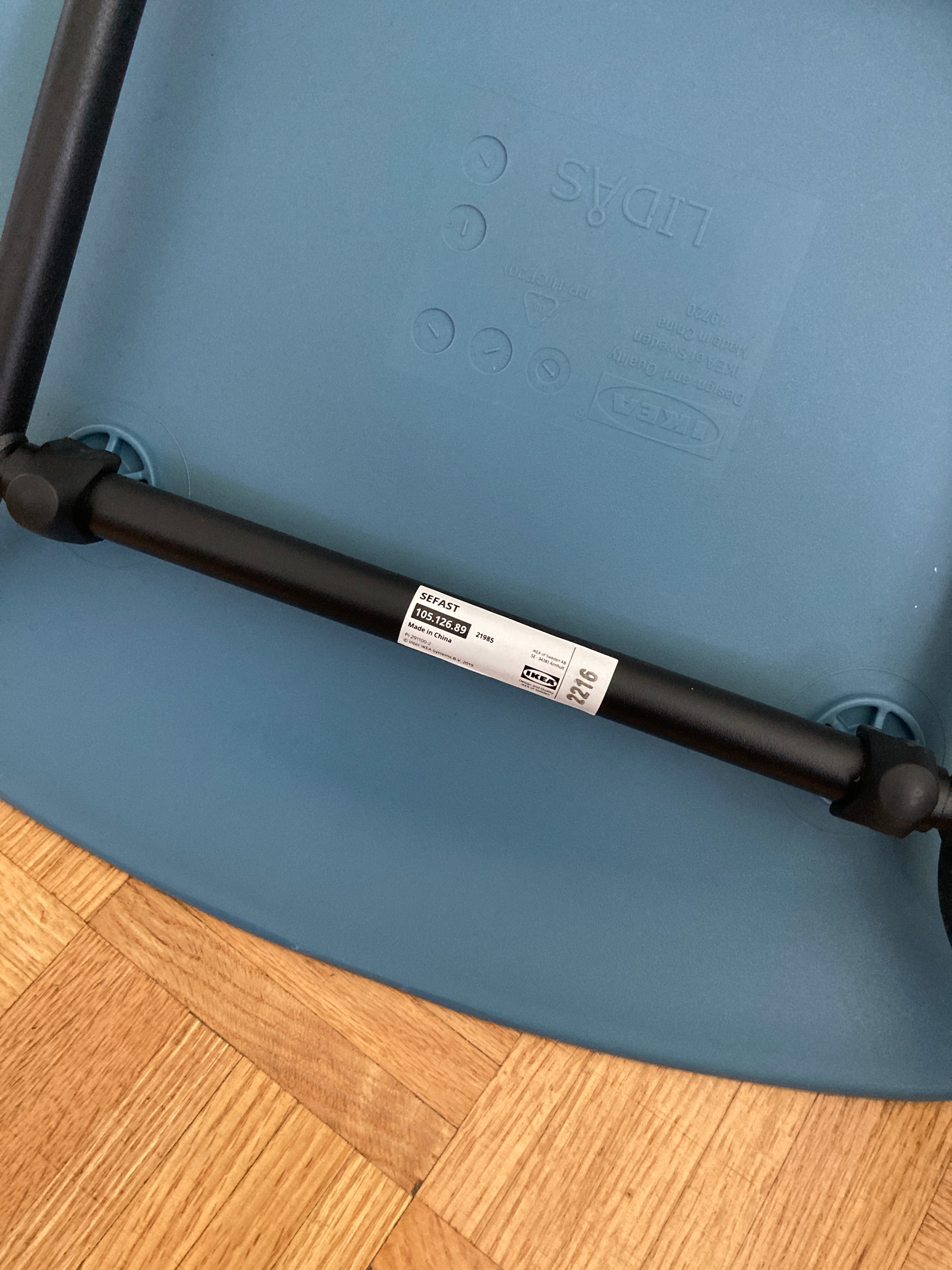 Set of 4 IKEA SKÅLSTA Chairs - Light Blue - photo 5