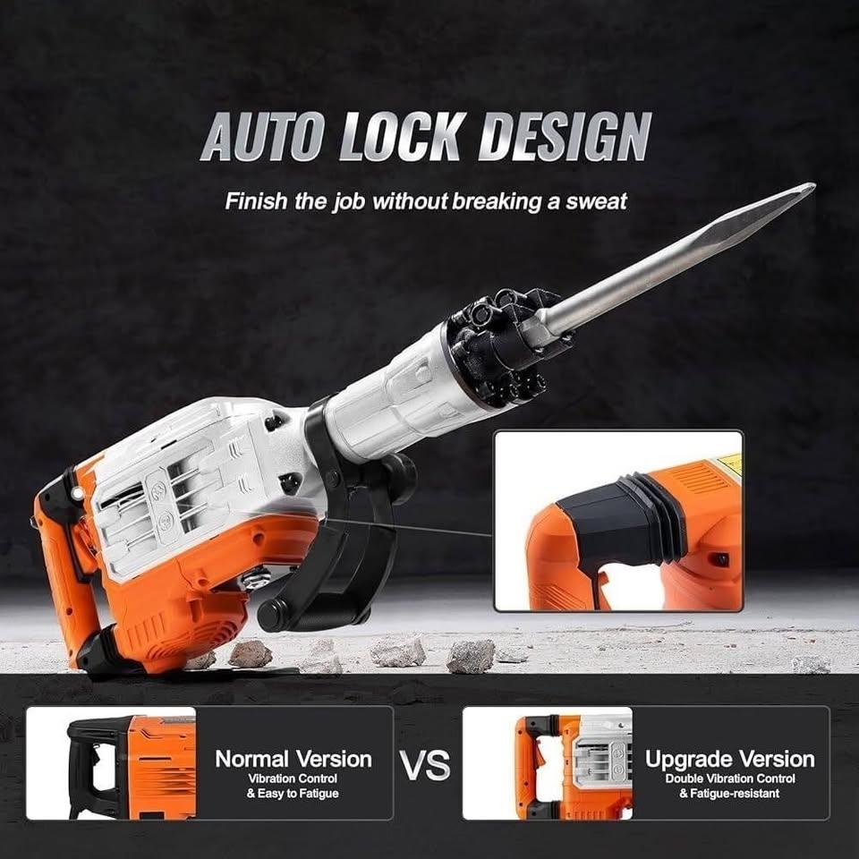 37. LIKE NEW 3500W Electric Jack Hammer with 2 Chisels - photo 2