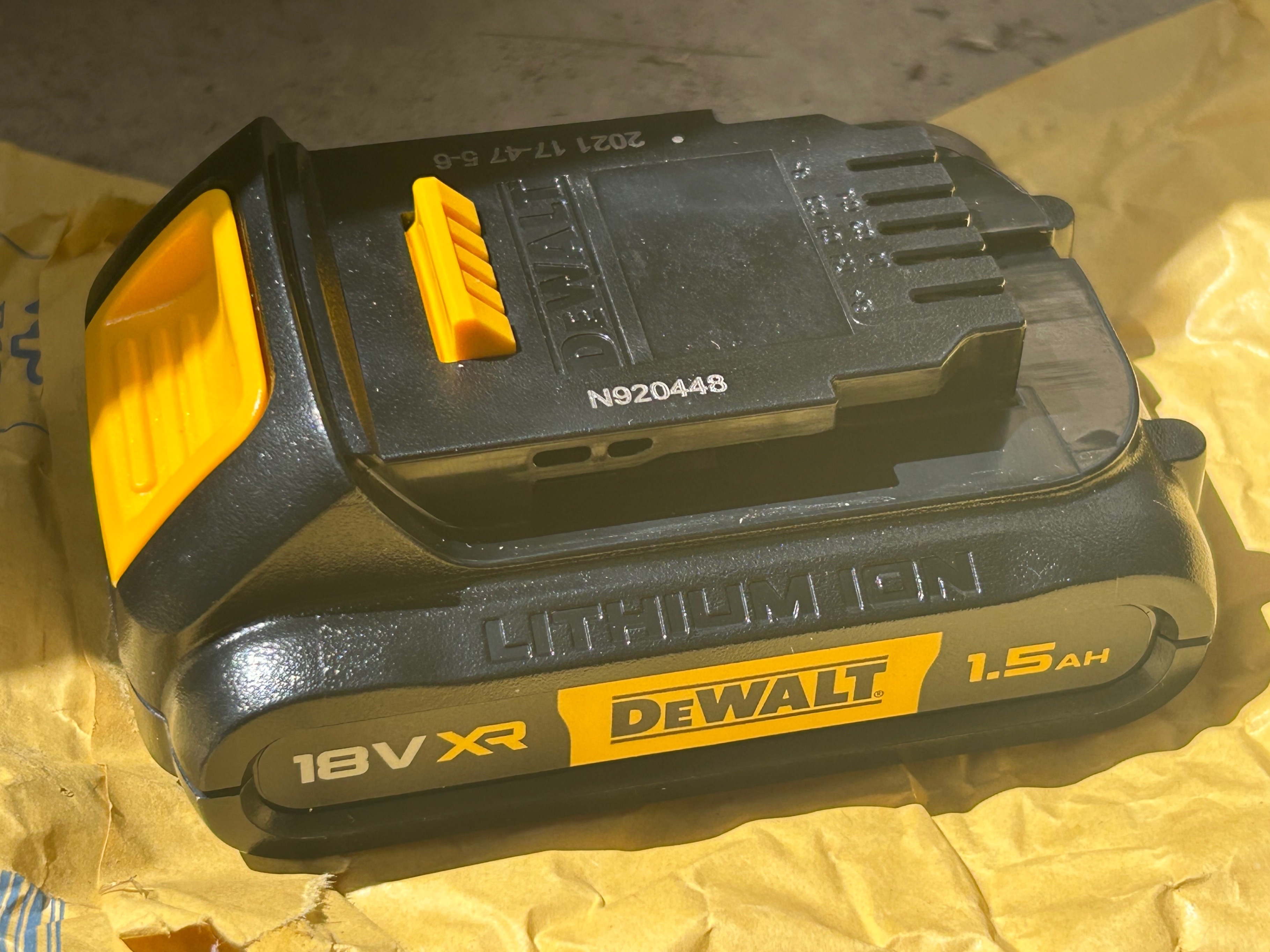 Dewalt 18V XR 1.5ah Rechargeable Battery