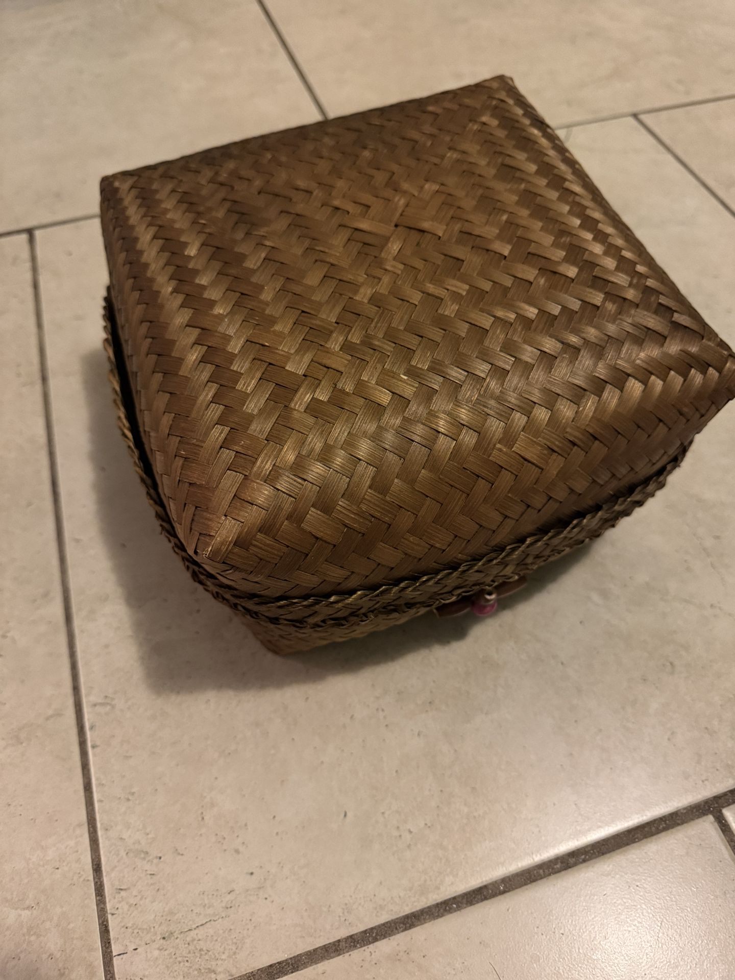 Woven Basket with Lid - photo 3